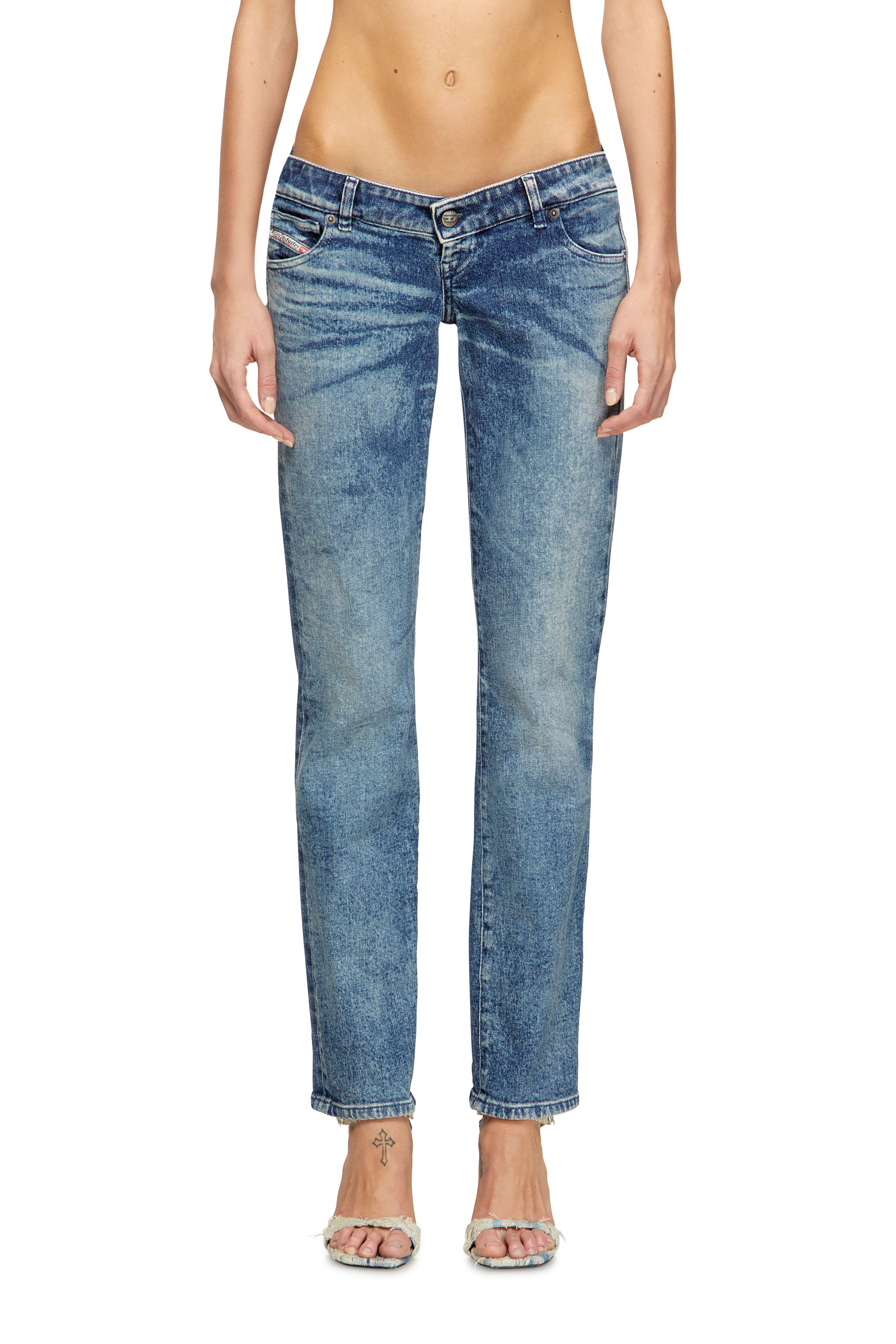 Diesel - Woman's Regular Jeans D-Waisty 007DI, Medium blue - 2