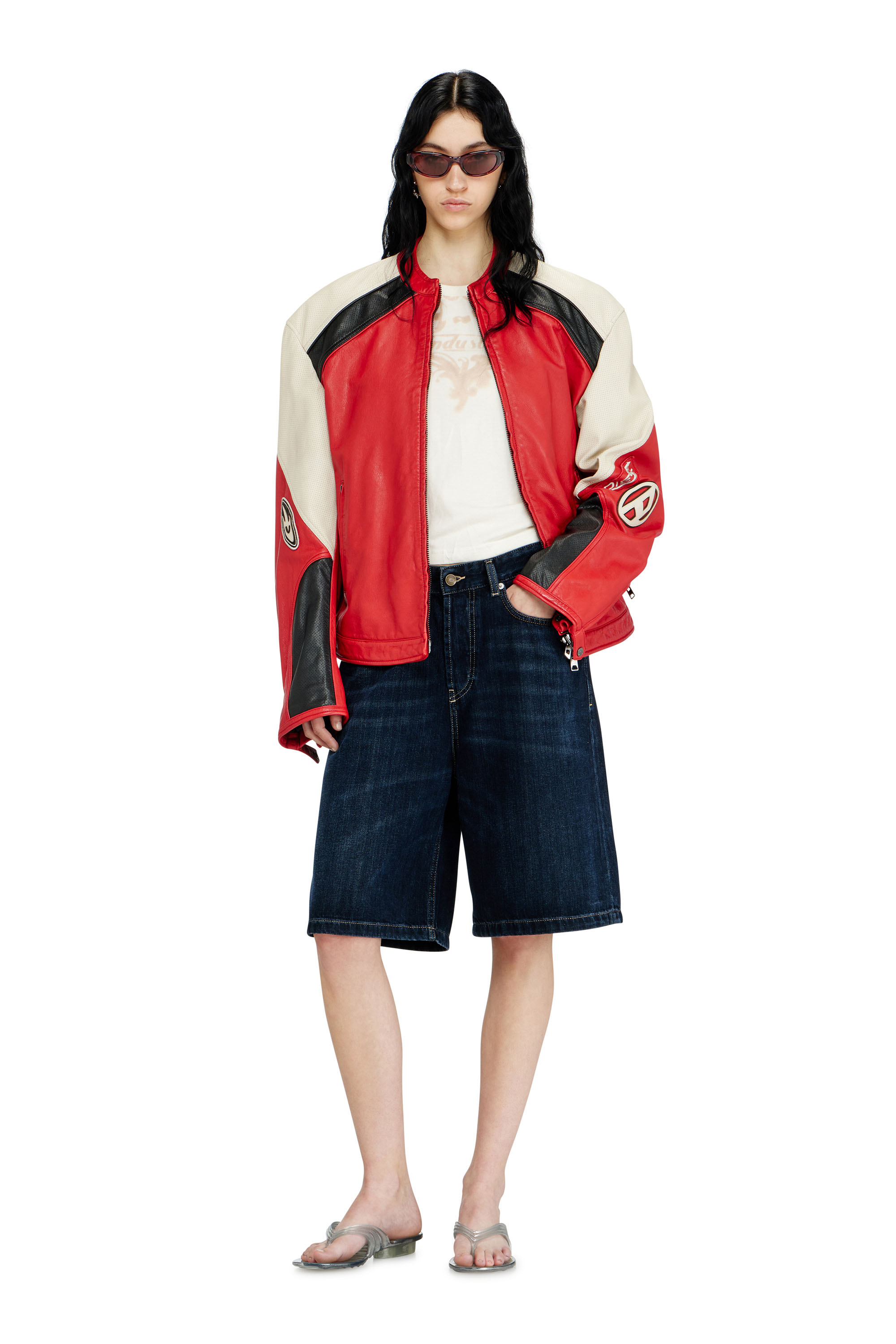 Diesel - MELISSA QUANTUM THONG, Woman's Sculptural flip-flops in Melflex&reg; in Silver - 2