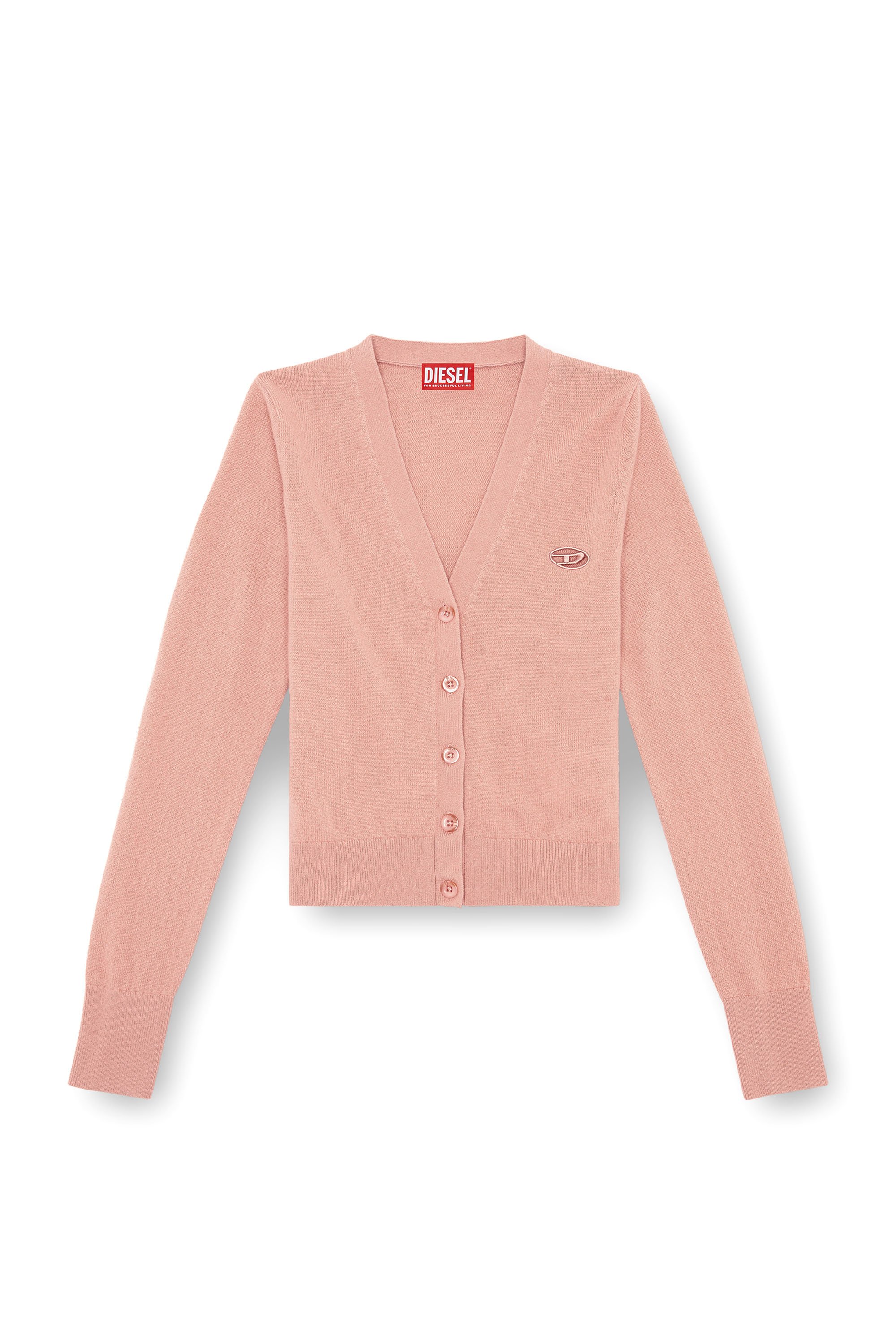 Diesel - M-ARTE, Woman Wool and cashmere cardigan in Pink - Image 6