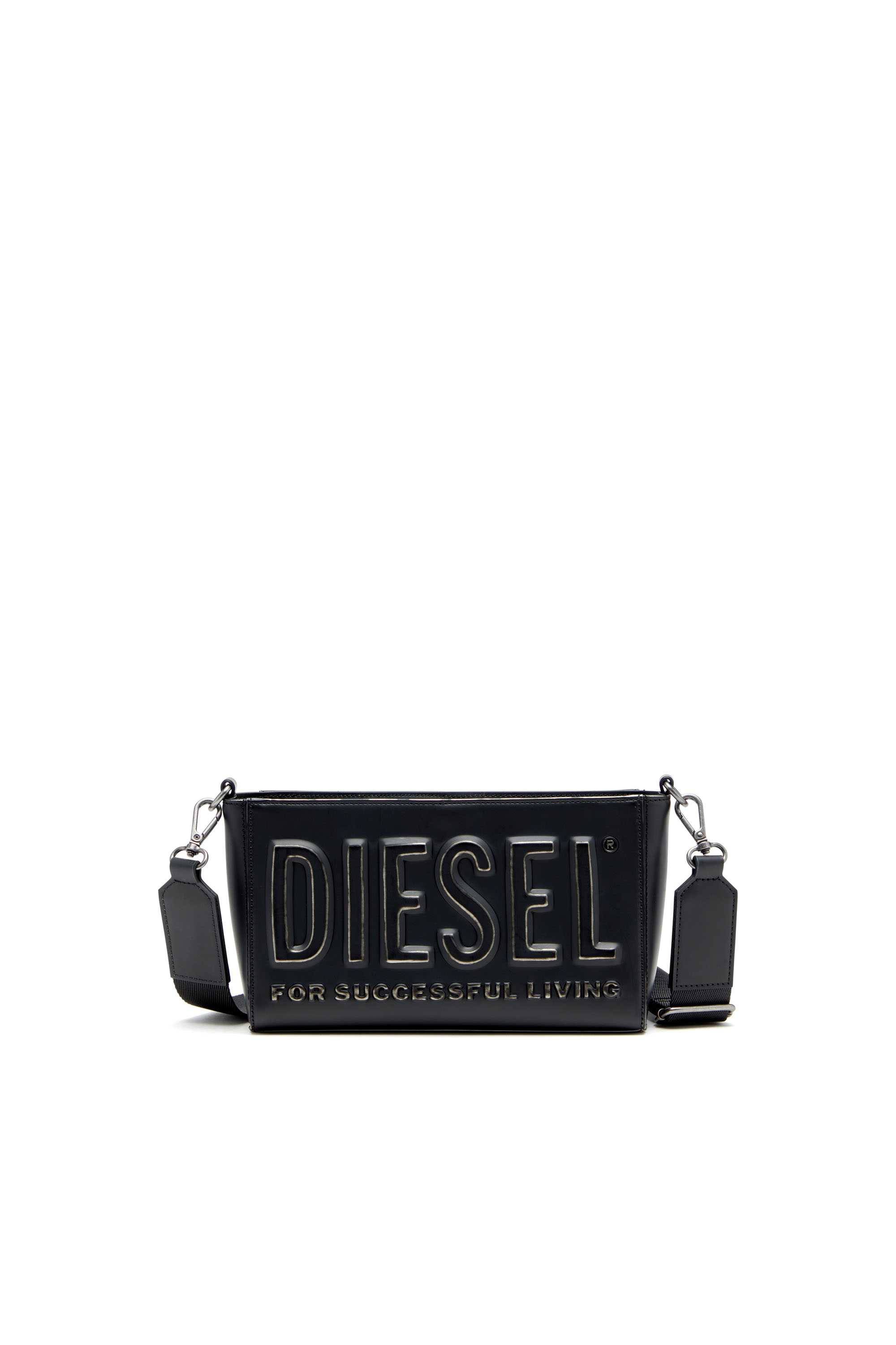 Diesel - DSL 3D CAMERA BAG X, Man's Camera bag in brushed PU in Black - 1