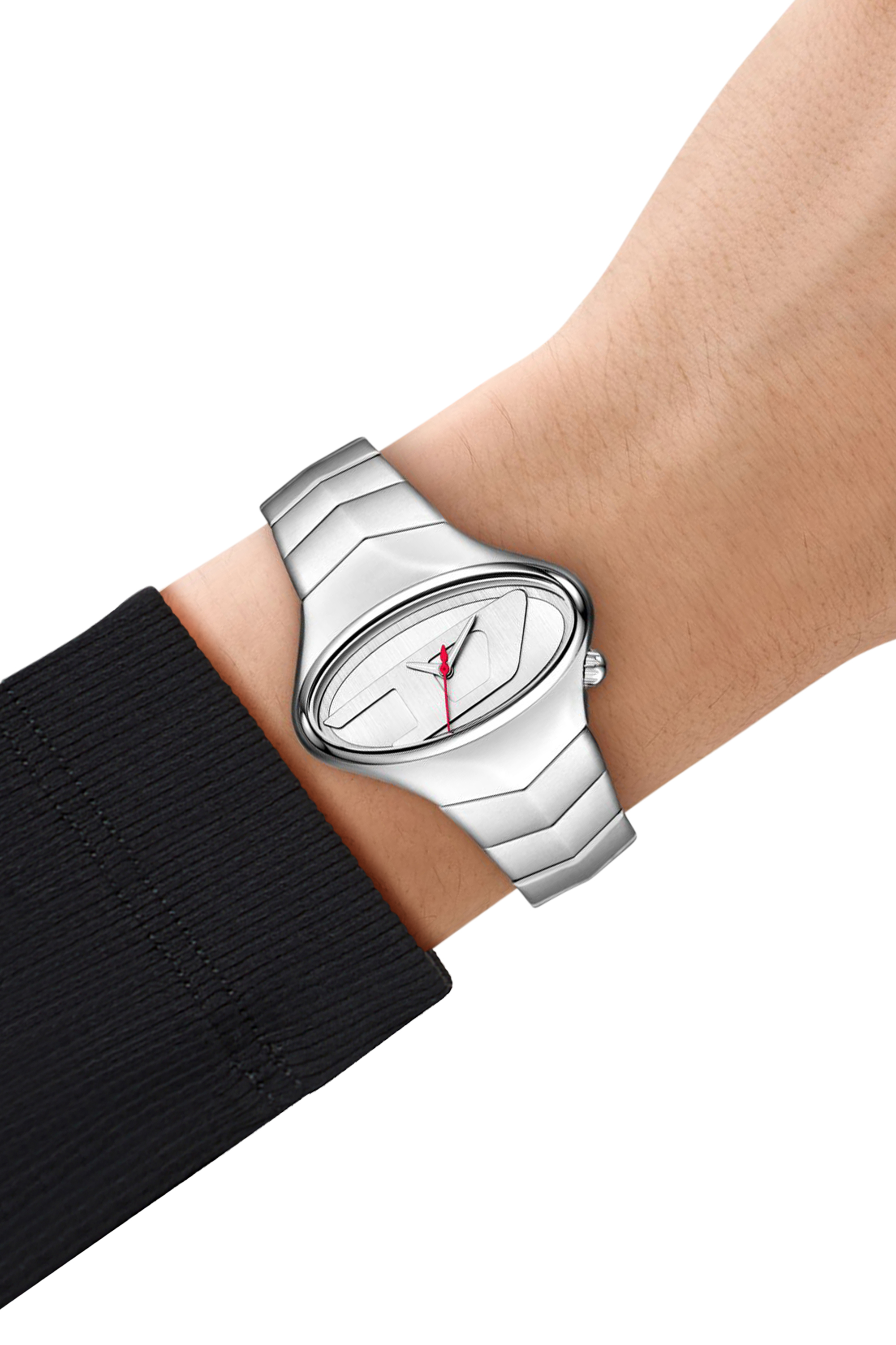 Diesel - DZ2228 WATCH, Man's D-Rush Stainless steel watch in Silver - 4