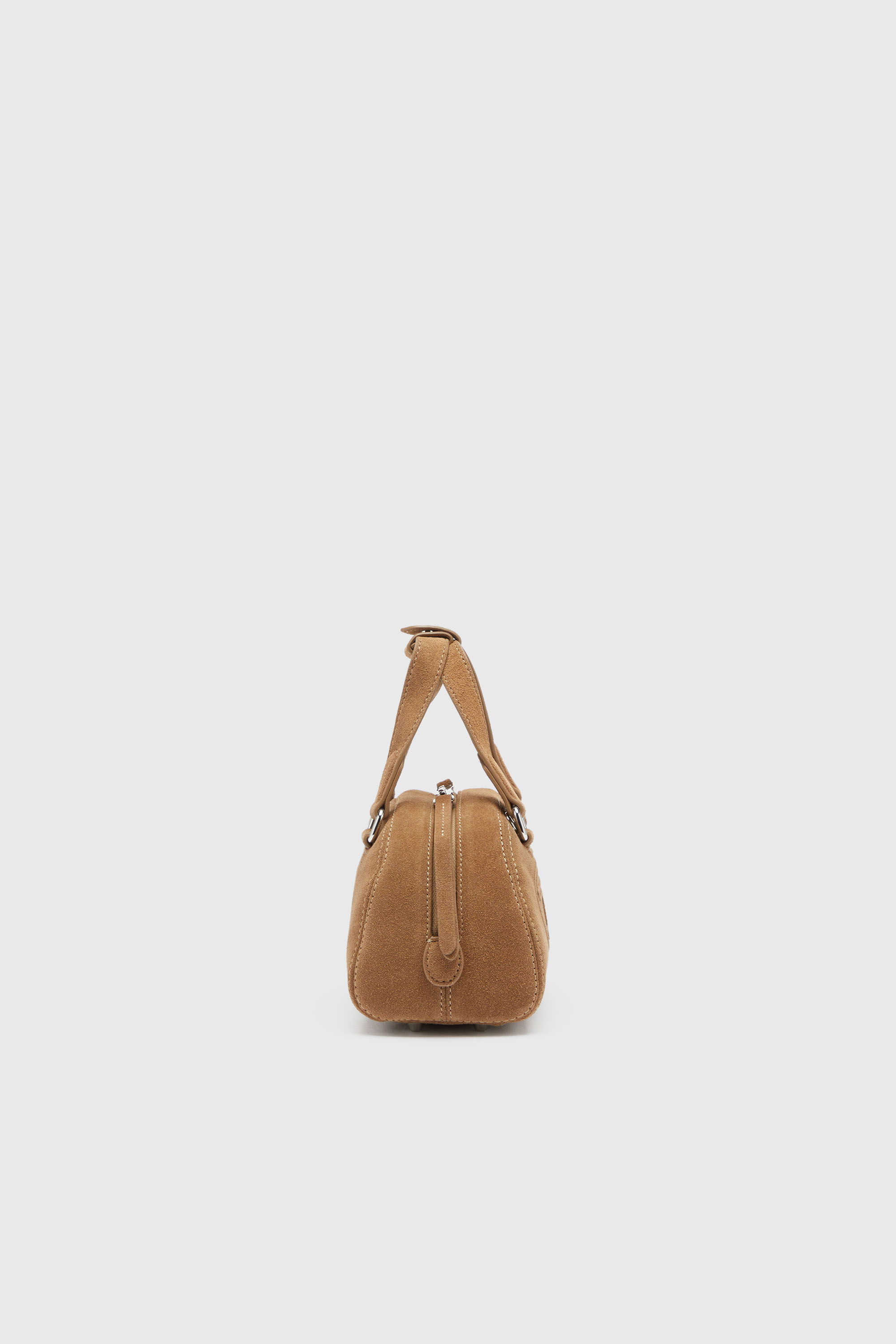Diesel - 1DR DOME CROSSBODY, Unisex's 1DR Dome-Suede small bowling bag in Beige - 4