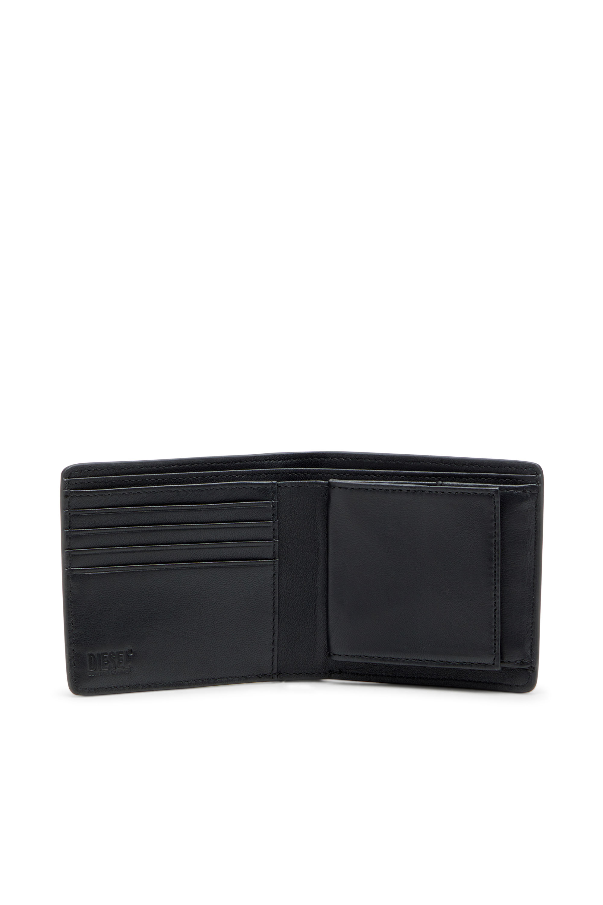 Diesel - BISCOTTO BI FOLD COIN S 3D, Man's Bi-fold wallet in semi gloss leather in null - 3