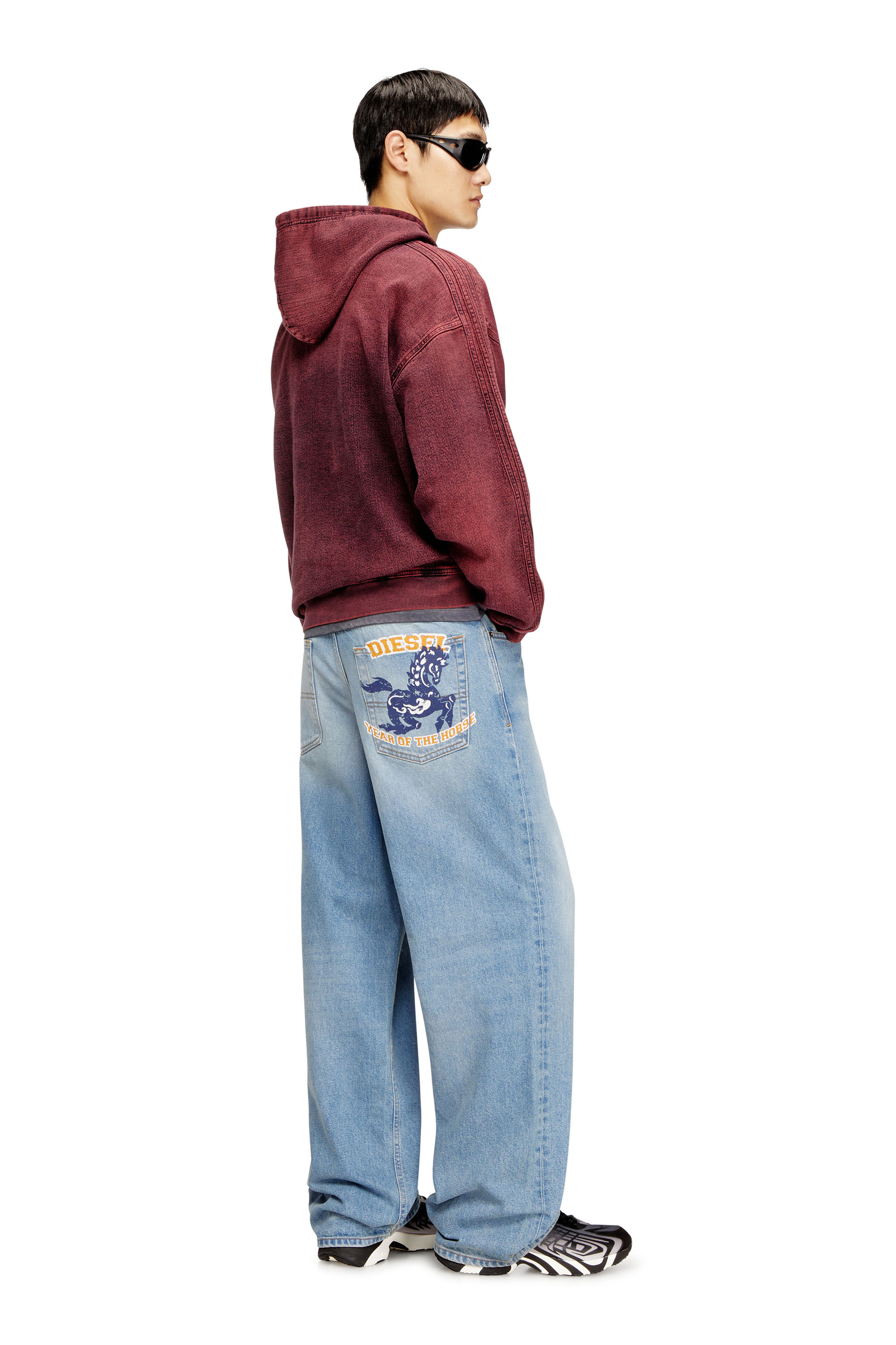 Diesel - Man's Relaxed Jeans 2001 D-Macro 007FA, Light Blue - 2