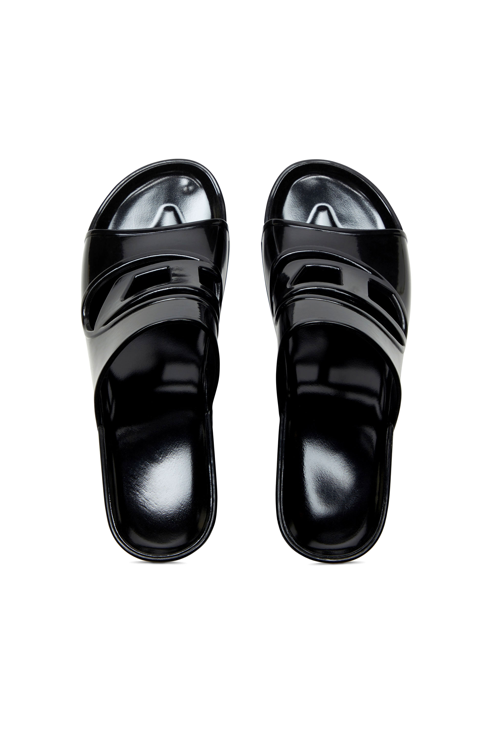 SA-BONNIE, Black Diesel - SA-BONNIE, Woman's Sa-Bonnie-Heeled rubber slides with cut-out logo in Black - 4