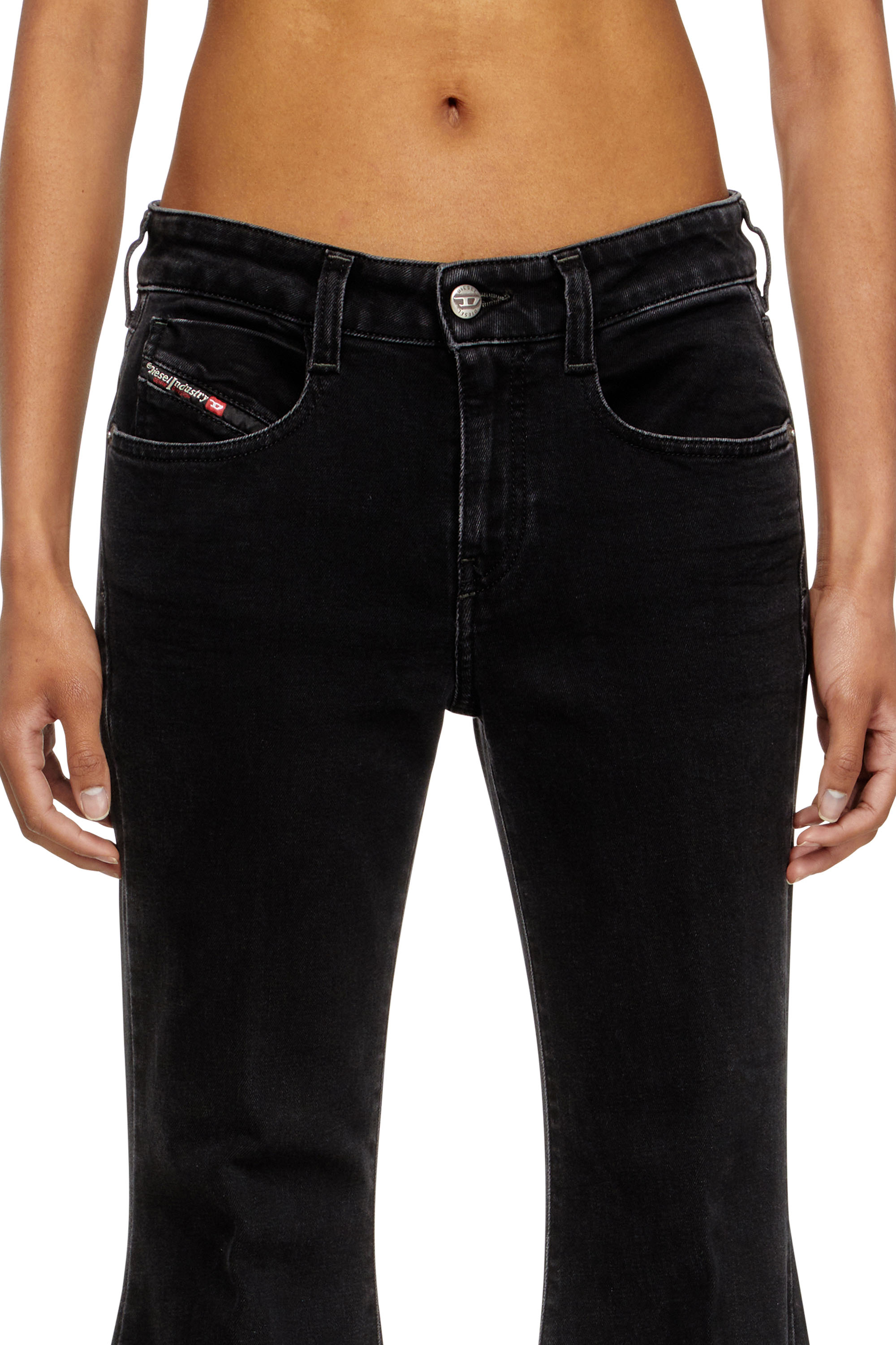 Flare Jeans 1970 D-Bleess 09M69, Black/Dark grey Diesel - Woman's Flare Jeans 1970 D-Bleess 09M69, Black/Dark grey - 5