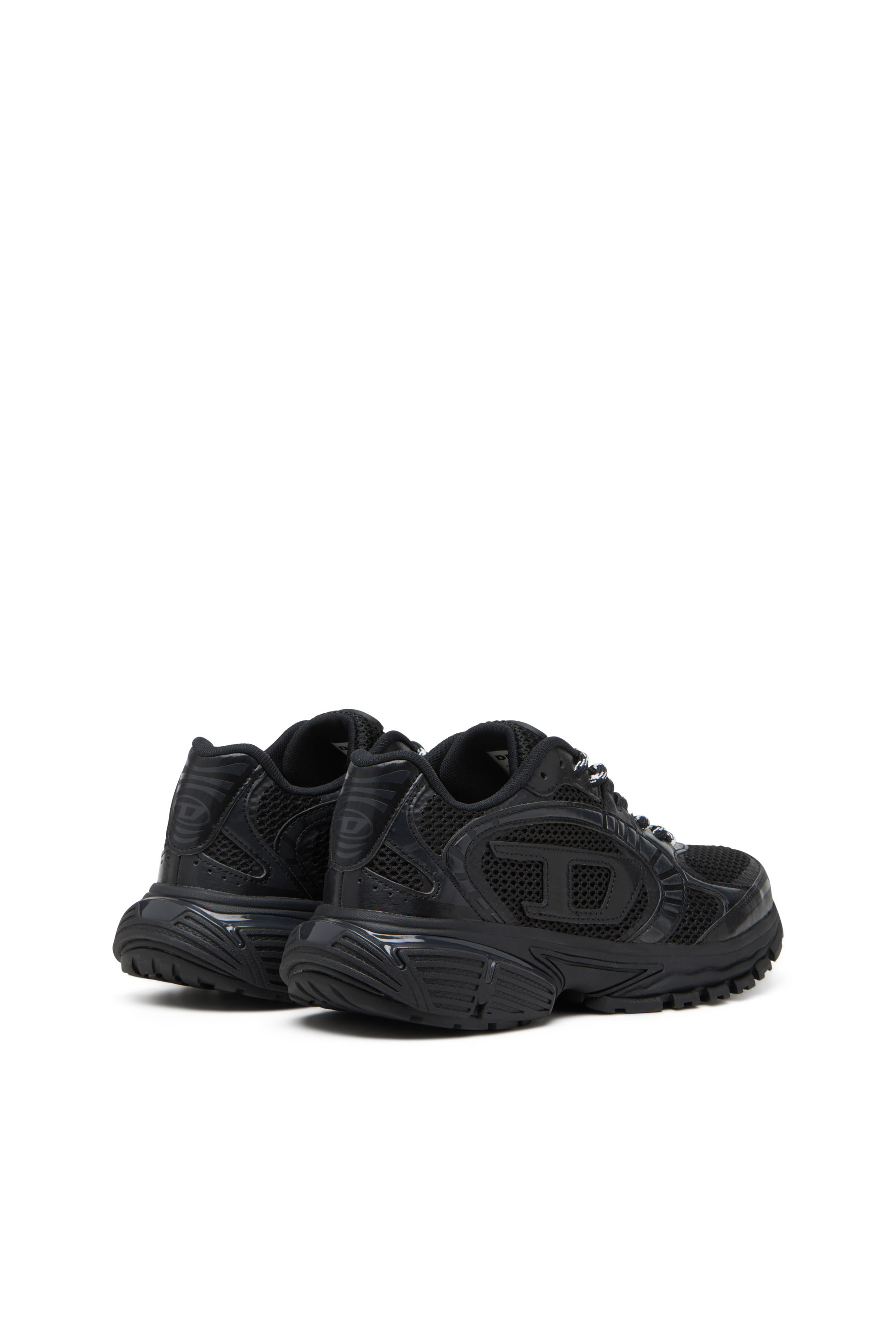 Diesel - S-PRO-V-DENSE LOW W, Woman's S-Pro-V-Dense-Monochrome mesh sneakers with Oval D logo in Black - 3