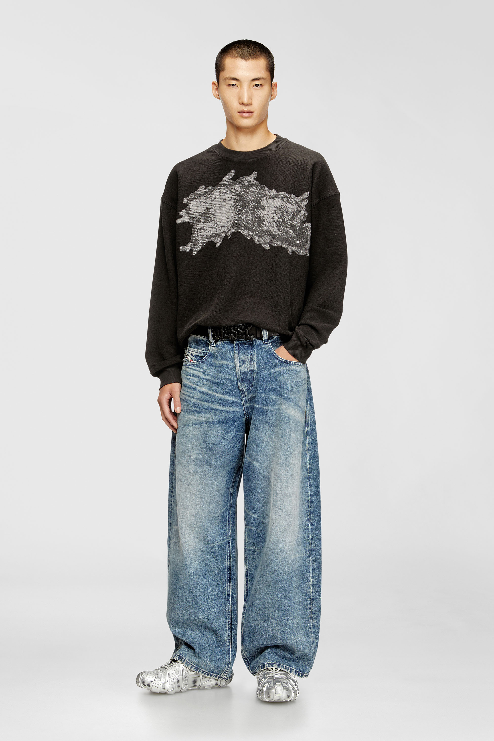 Diesel - Unisex's Relaxed Jeans 1997 D-Enim 007DA, Light Blue - 1