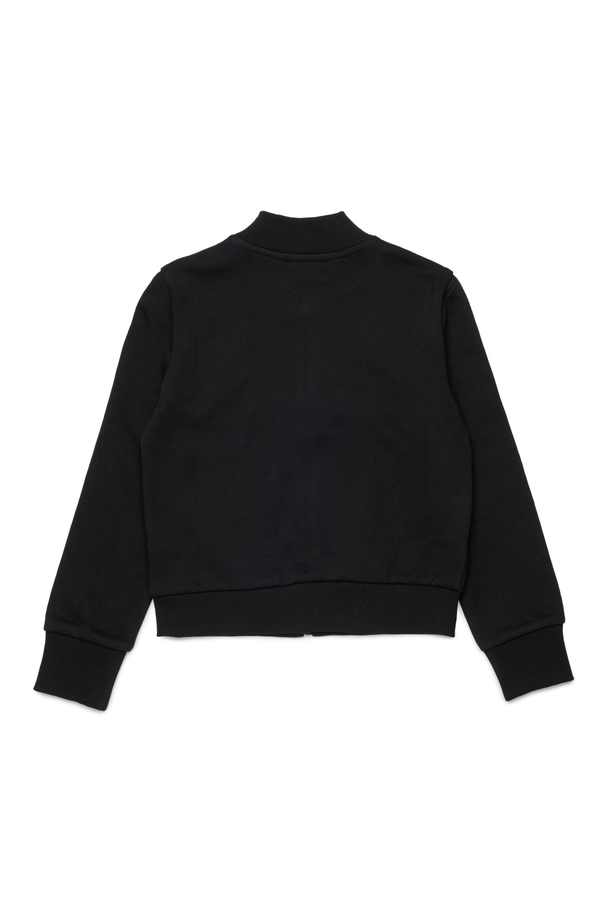 Diesel - SKIPPY, Woman's Zipped sweatshirt with embroidery in Black - 2