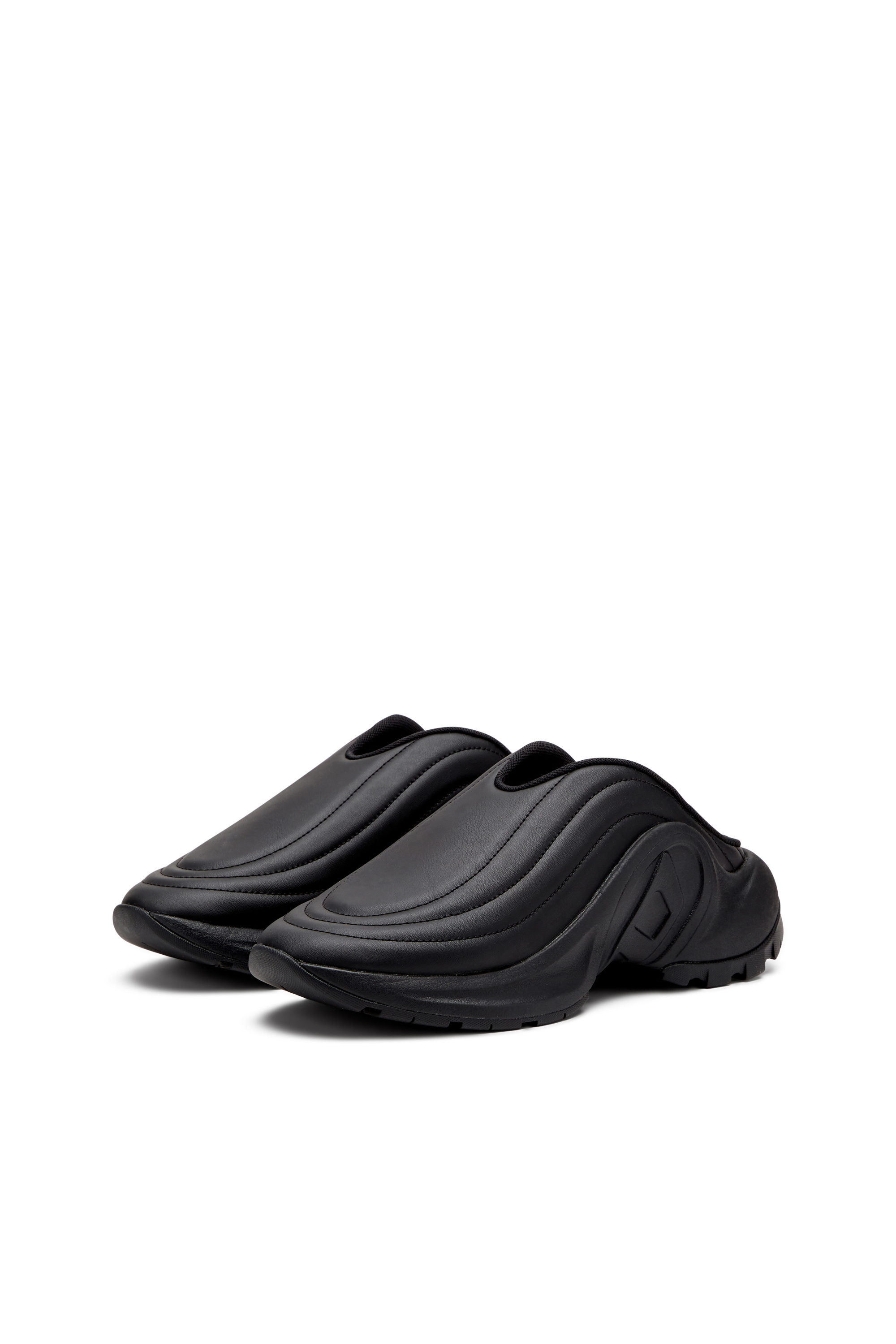S-D-RUNNER MULE X, Black Diesel - S-D-RUNNER MULE X, Unisex's S-D-Runner-Matte mules in Black - 8