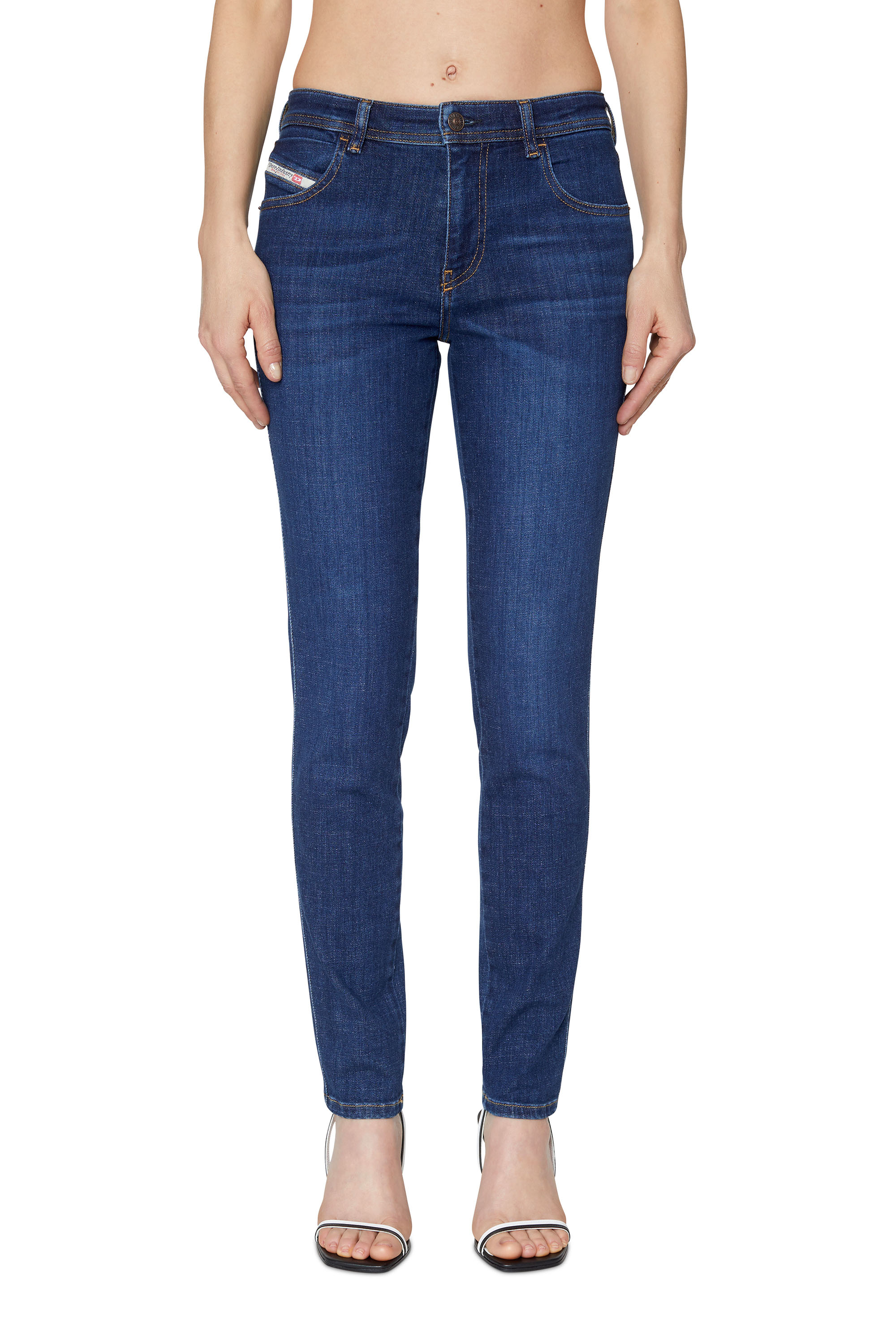 Diesel - Woman's Skinny Jeans 2015 Babhila 09C58, Dark Blue - 3