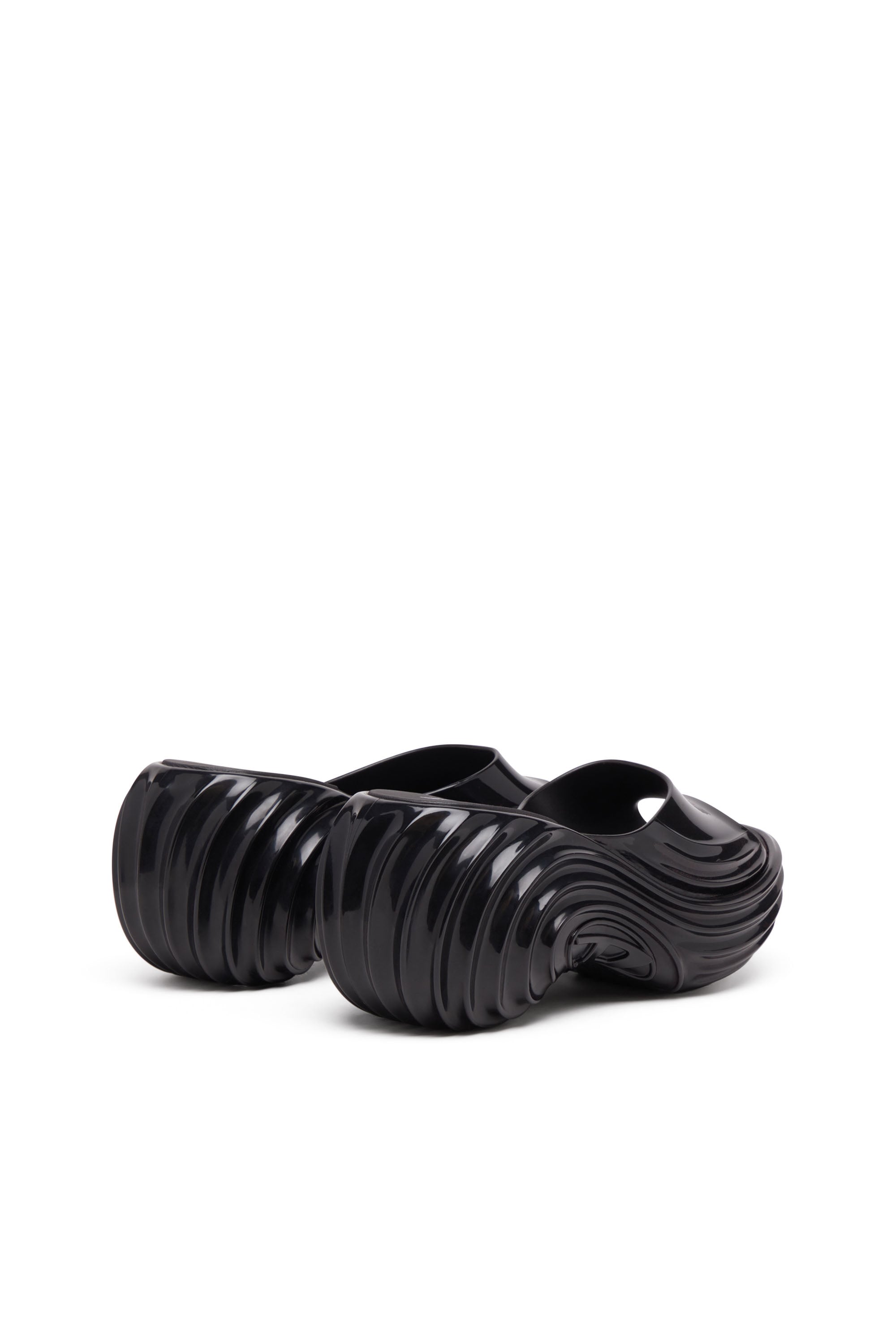 Diesel - MELISSA QUANTUM PLATFORM, Woman's Platform mule in Melflex&reg; in Black - 4