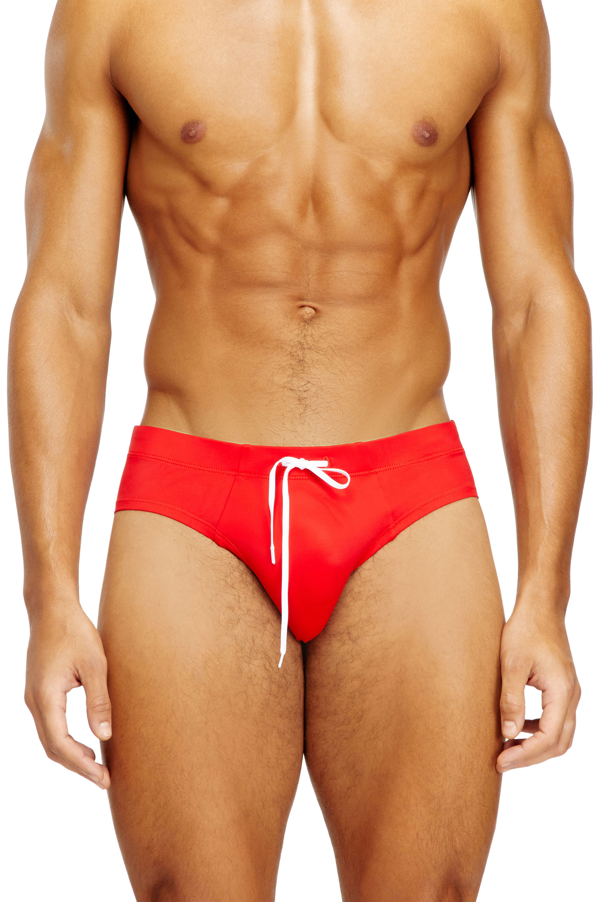 Diesel - ALFIE-D-CORE, Man's Lycra swimsuit with back logo in Red - 2