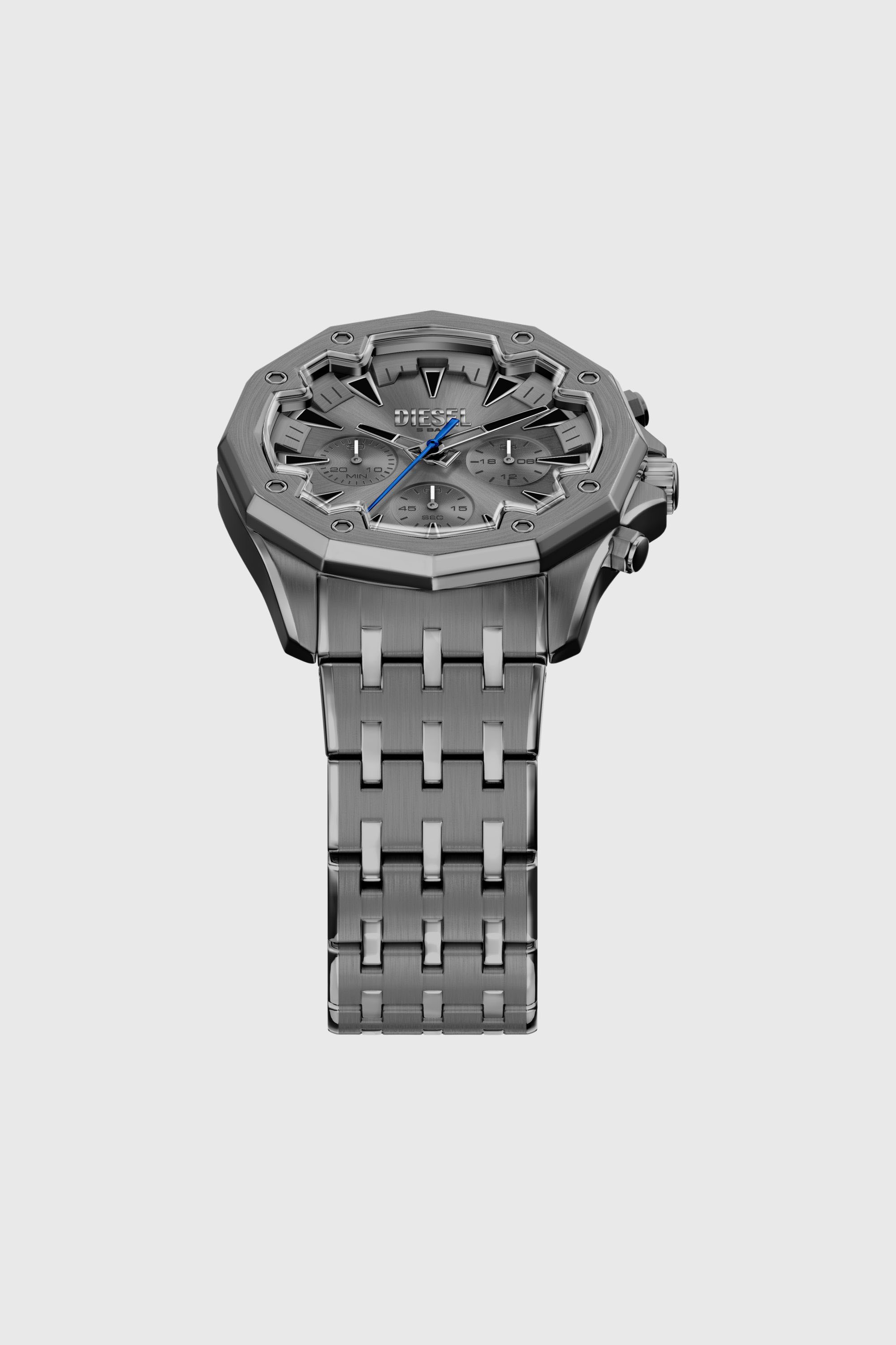 Diesel - DZ4708 WATCH, Man's Spiked stainless steel watch in Grey - 4