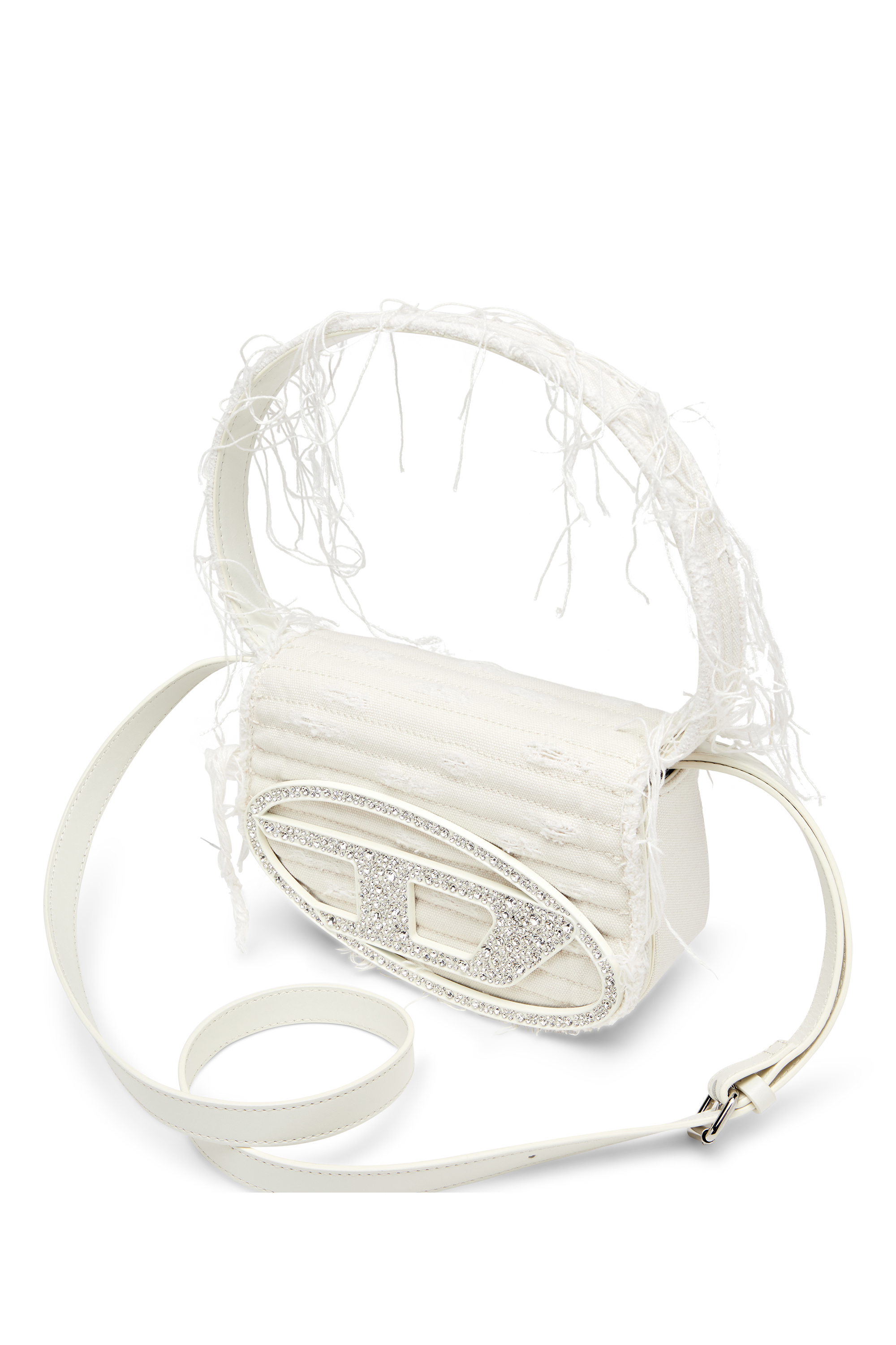 DIESEL バッグ Women's Bags 1DR: Leather Shoulder Bags, Canvas, Logo