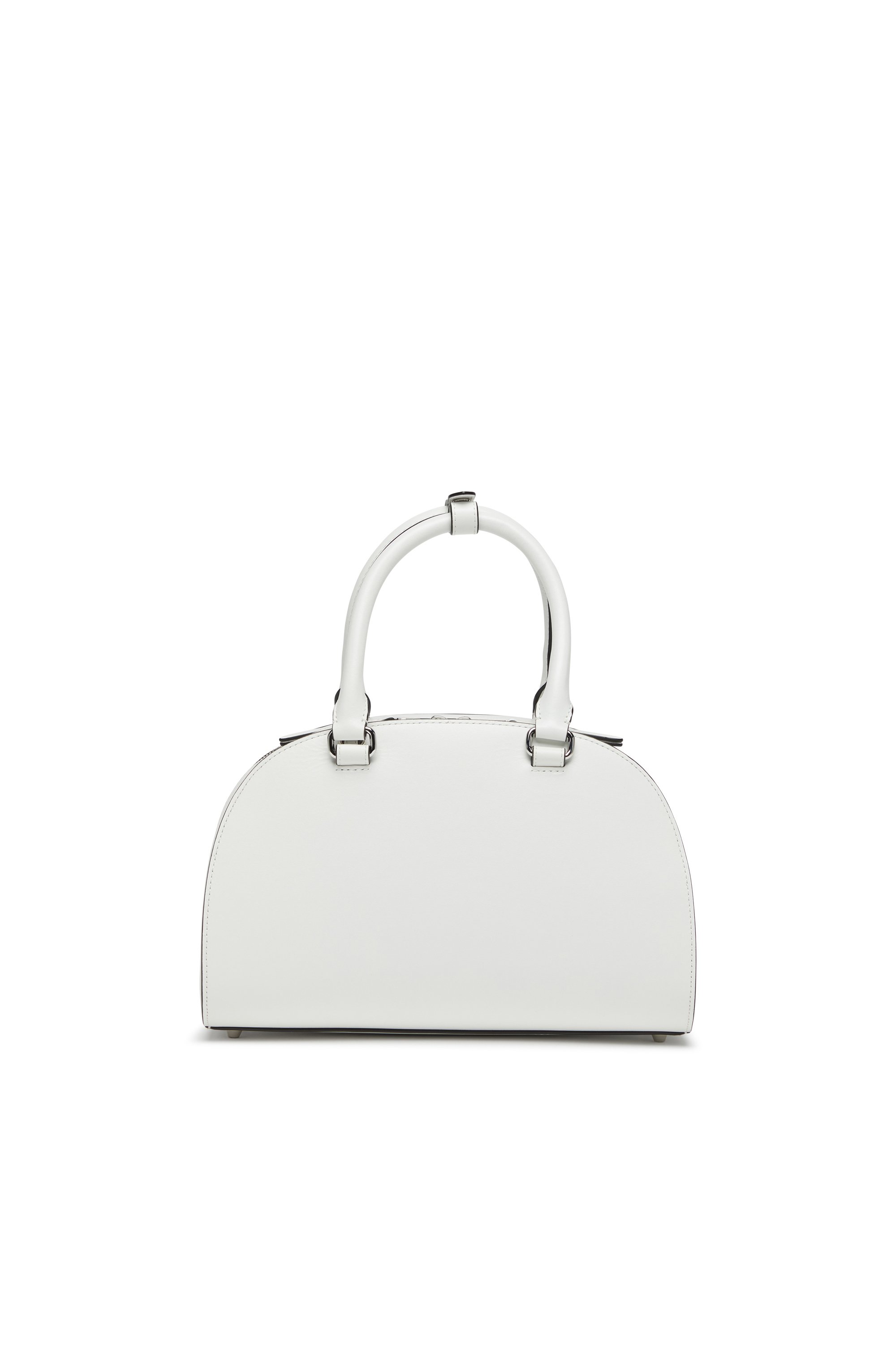 Diesel - 1DR DOME TOP HANDLE, Woman's Leather bowling bag in White - 2
