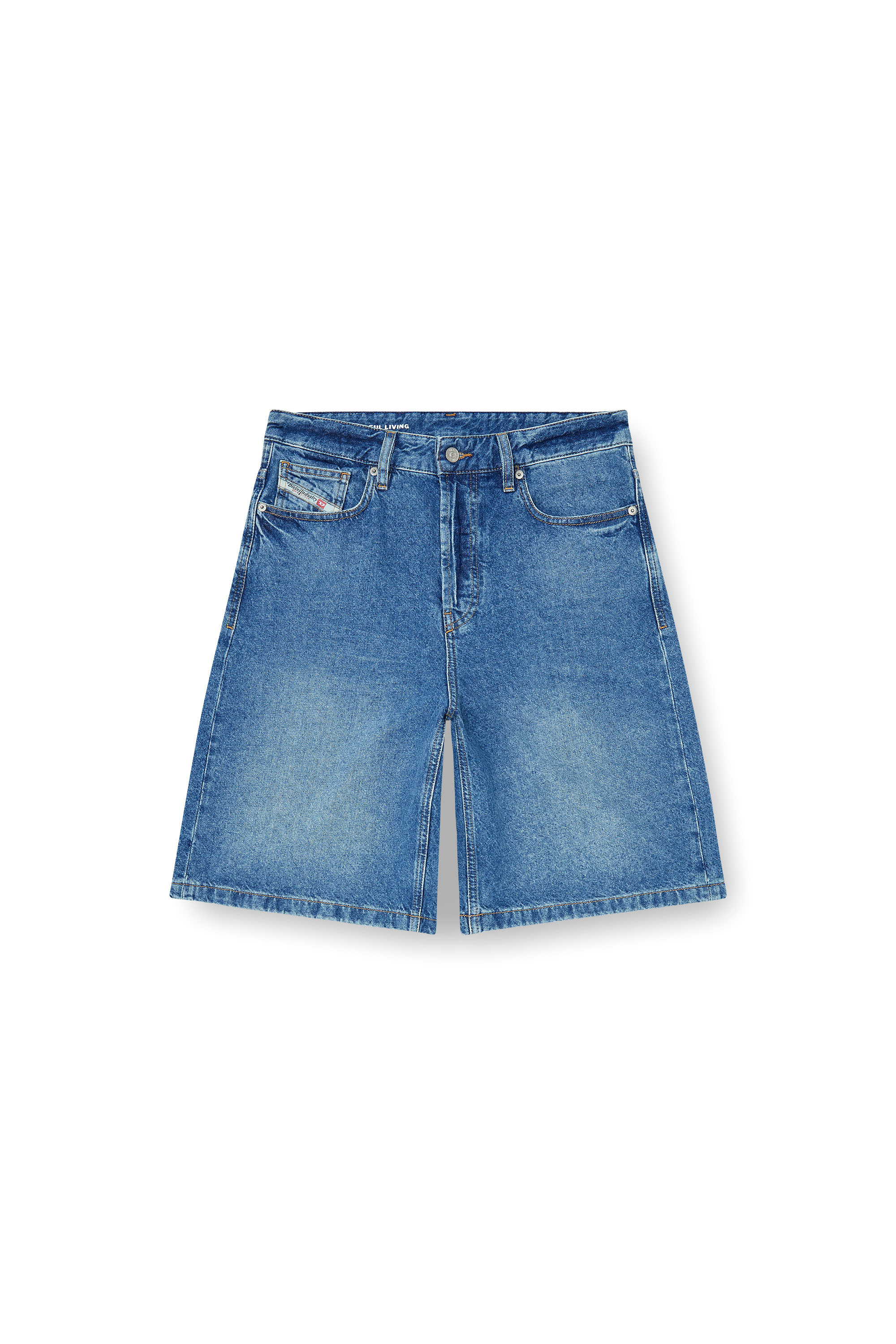 Diesel - DE-SIRE-SHORT, Woman's Shorts in clean-washed denim in Blue - 2
