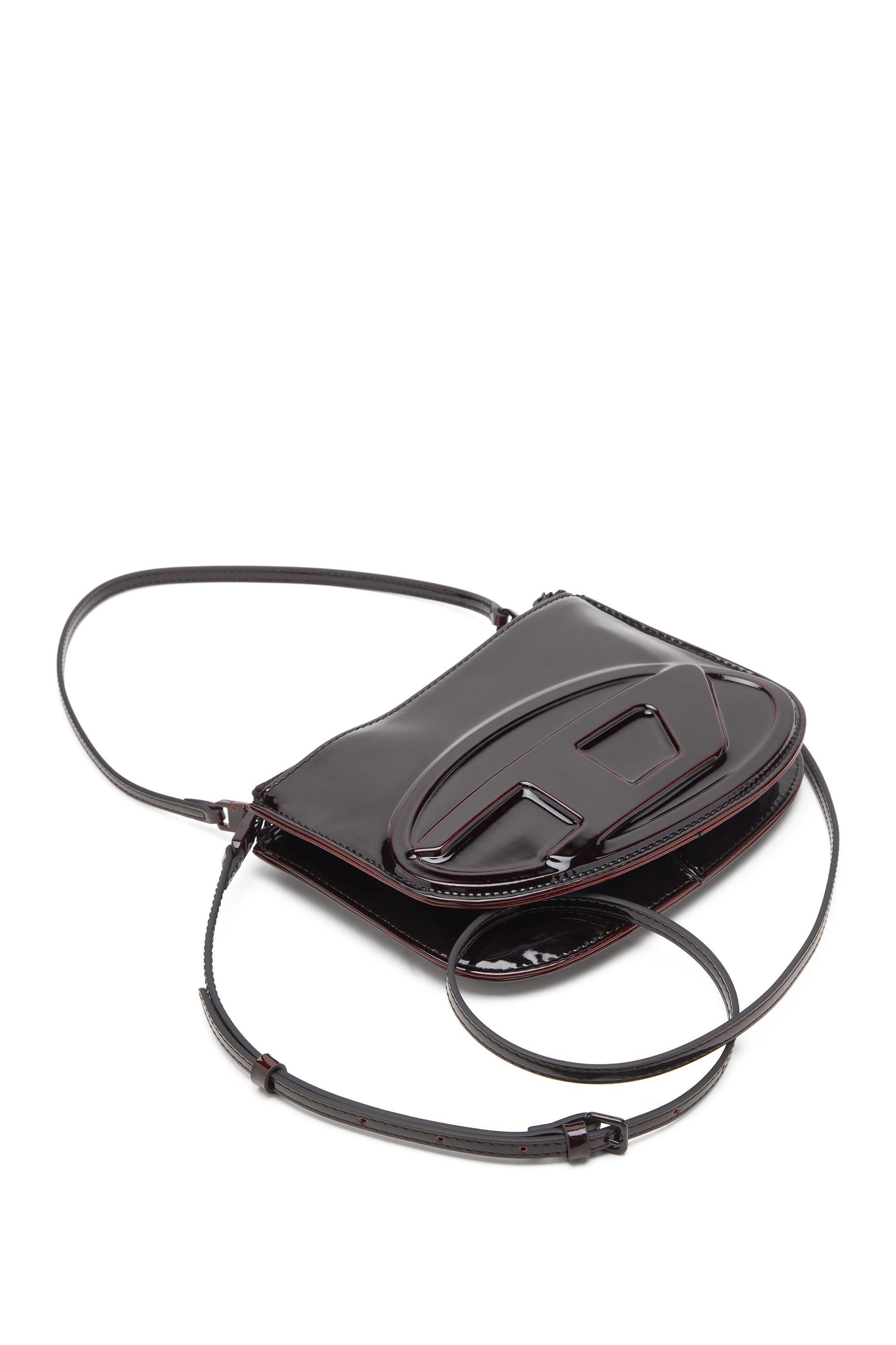 Diesel - 1DR TWIN, Woman's 1DR Twin-Double-pouch shoulder bag in liquid PU in Burgundy - 5