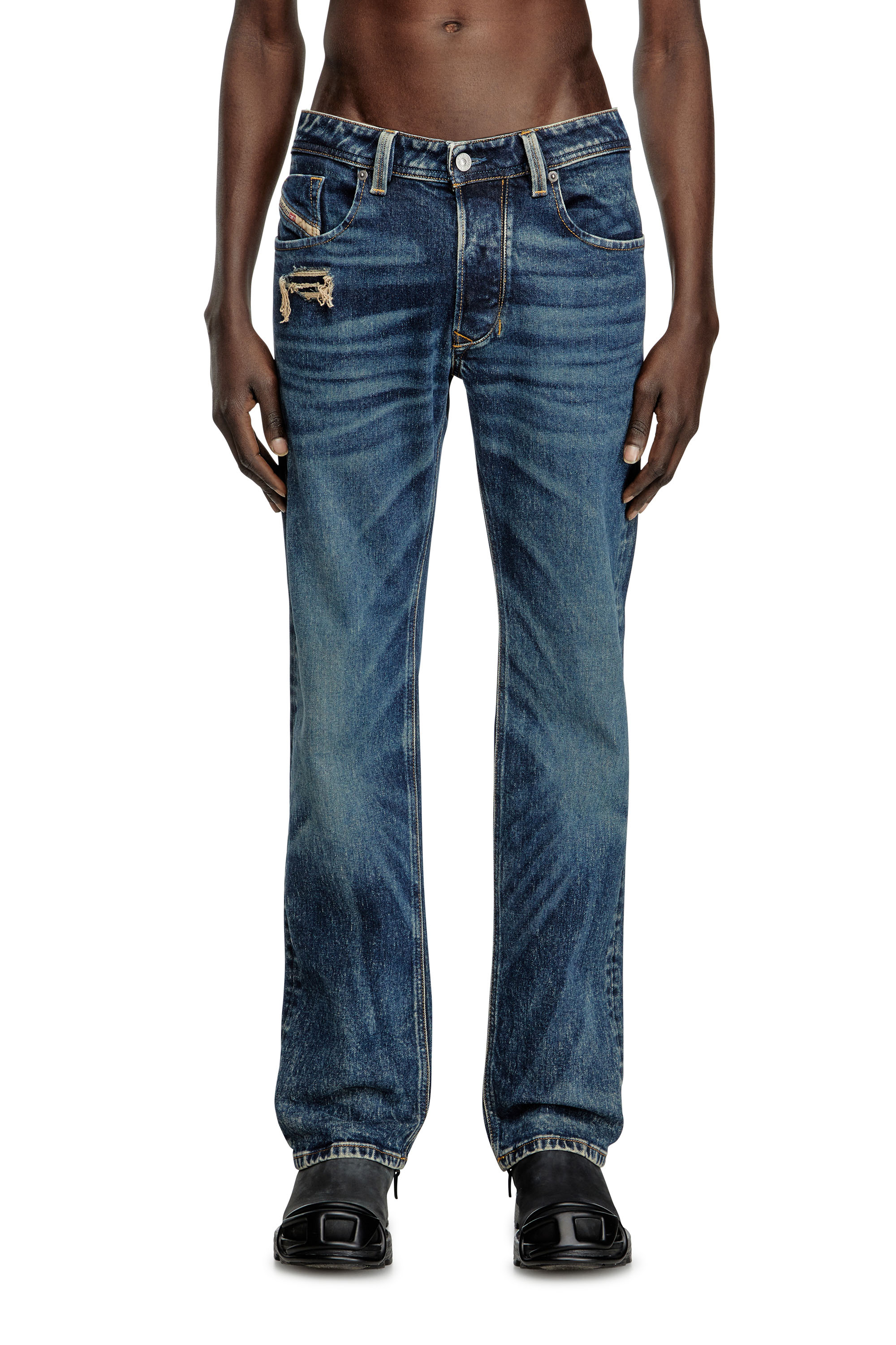 Diesel - Man's Regular Jeans 1985 Larkee 007Y3, Dark Blue - 2