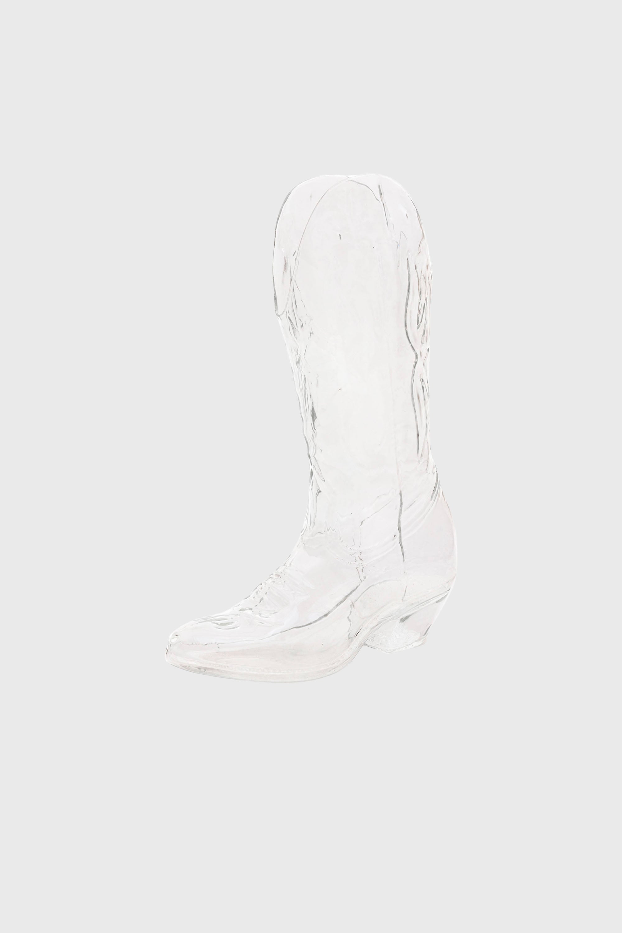 Diesel - 10064 GLASS VASE CRYSTALBOOTIE CM.24X8 H, Unisex's Glass vase in White - 1