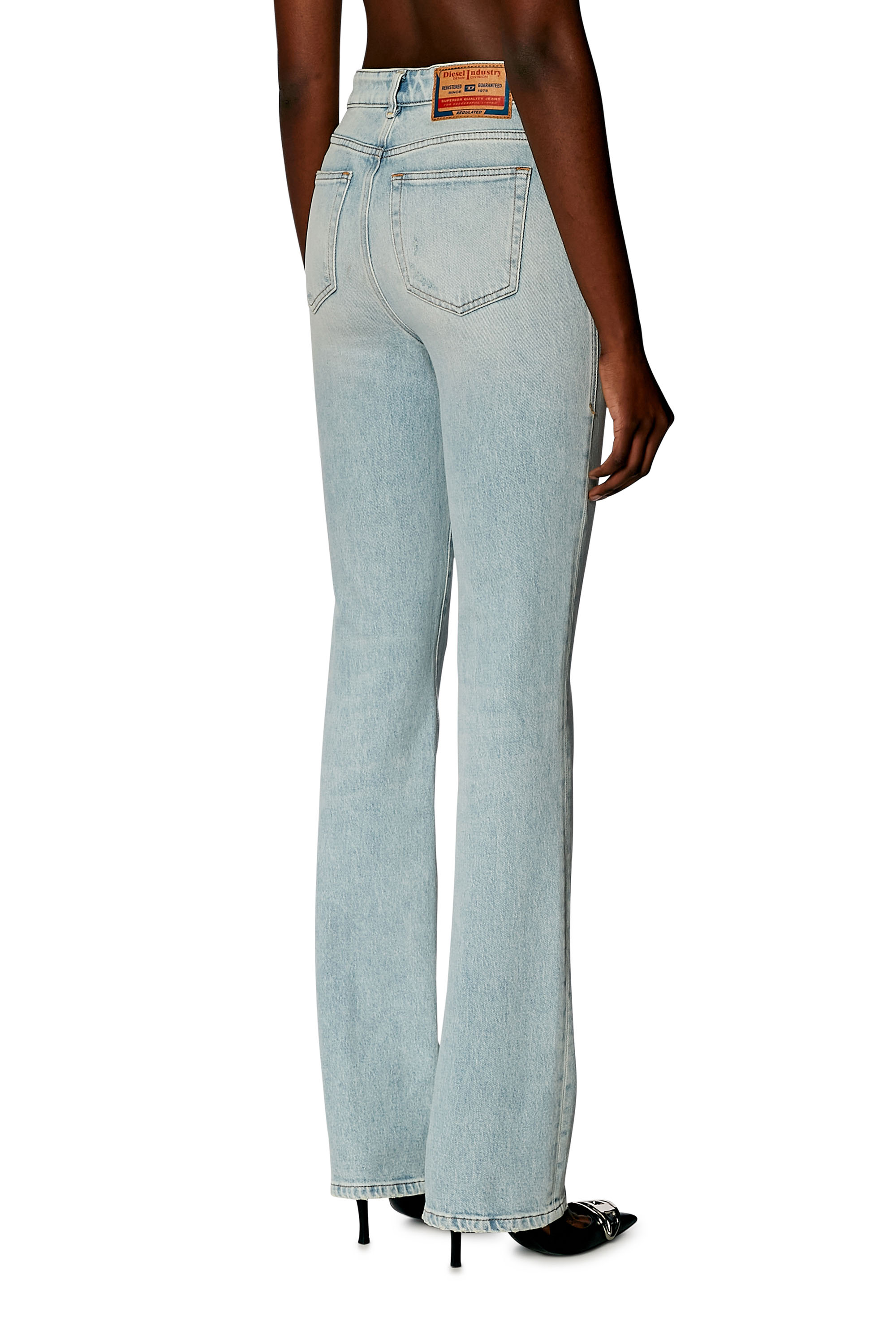 Diesel - Woman Bootcut and Flare Jeans 2003 D-Escription 09H41, Light Blue - Image 3