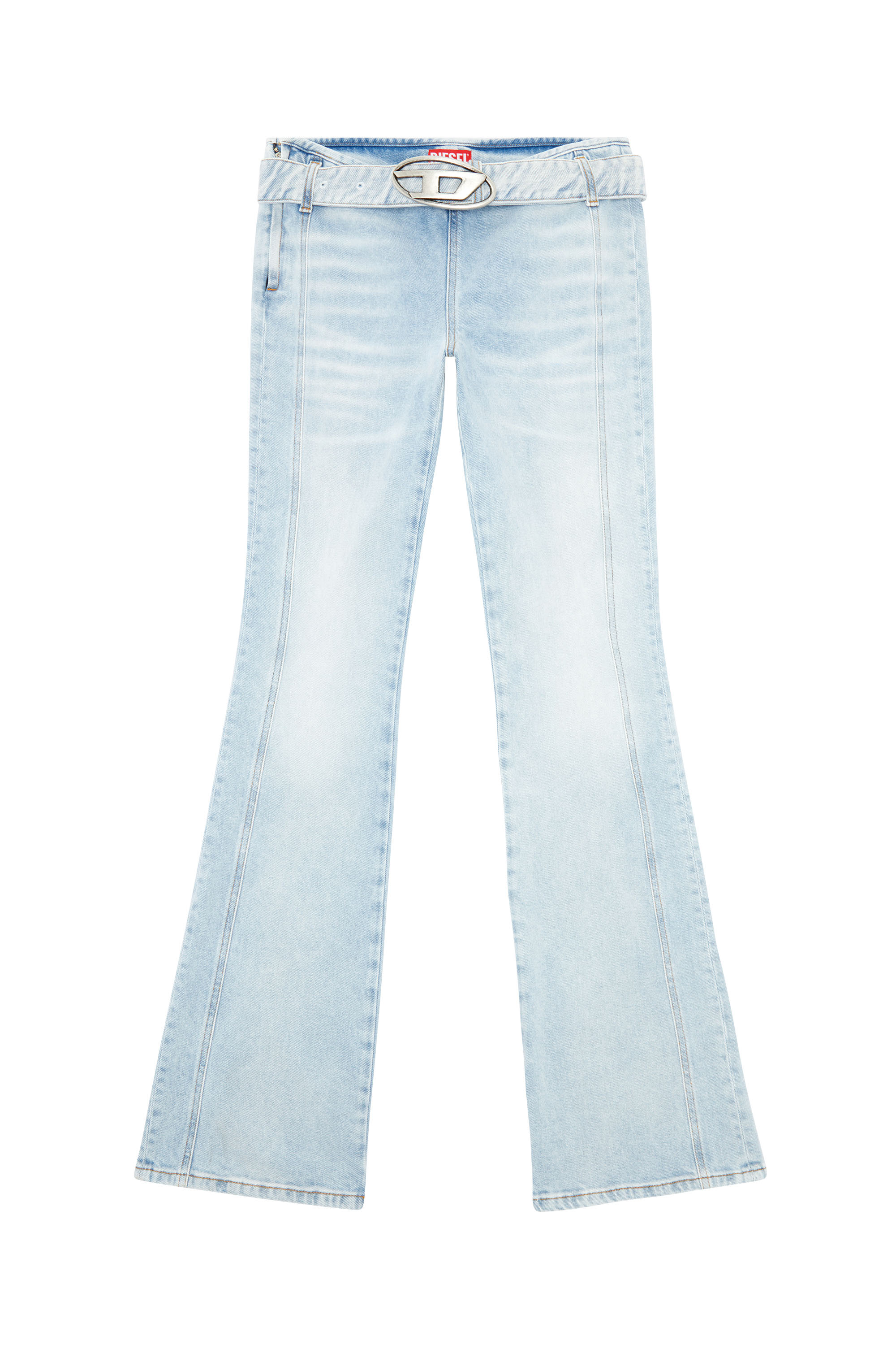 Diesel - Woman's Bootcut Jeans D-Ebbybelt 0JGAA, Light Blue - 2