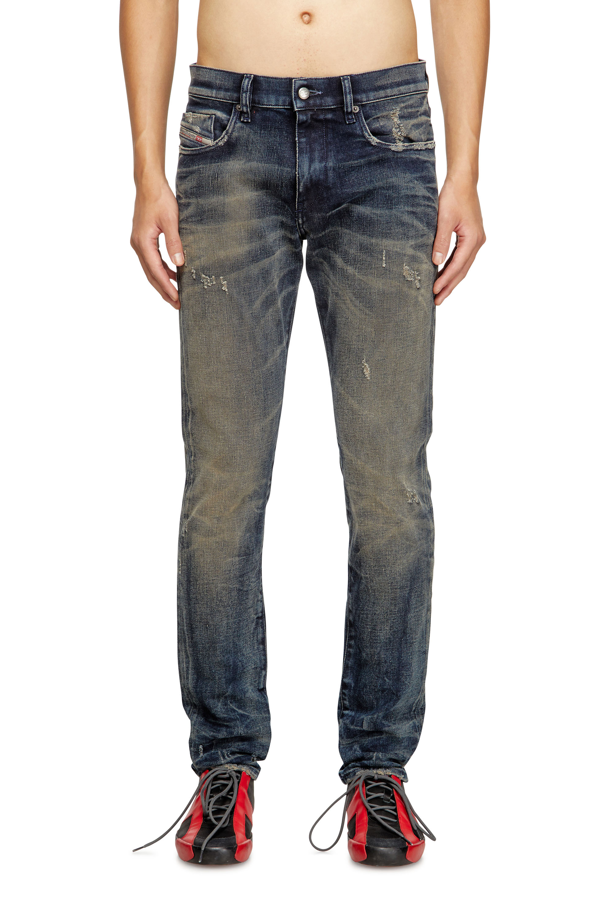 Diesel - Man's Slim Jeans 2019 D-Strukt 09M46, Dark Blue - 2