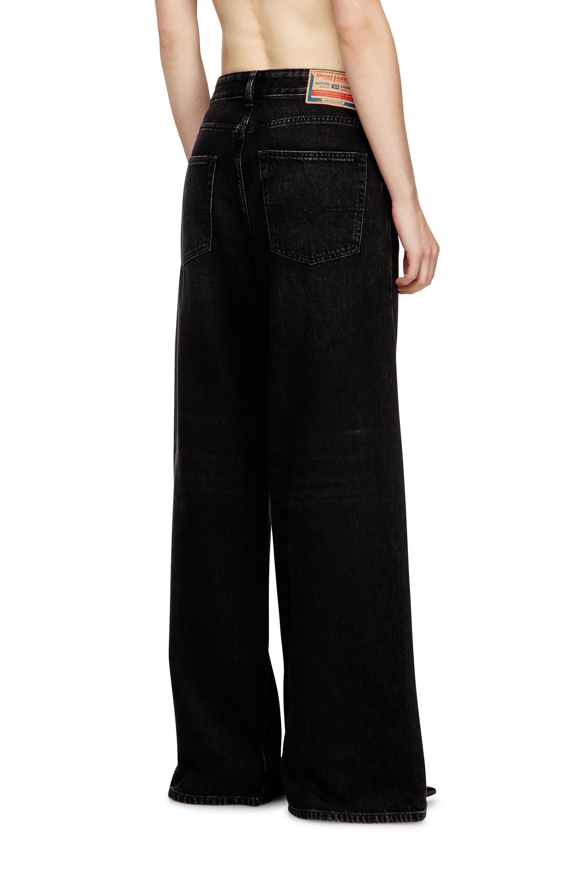 Relaxed Jeans 1996 D-Sire 09P09, Black/Dark grey Diesel - Woman's Relaxed Jeans 1996 D-Sire 09P09, Black/Dark grey - 4