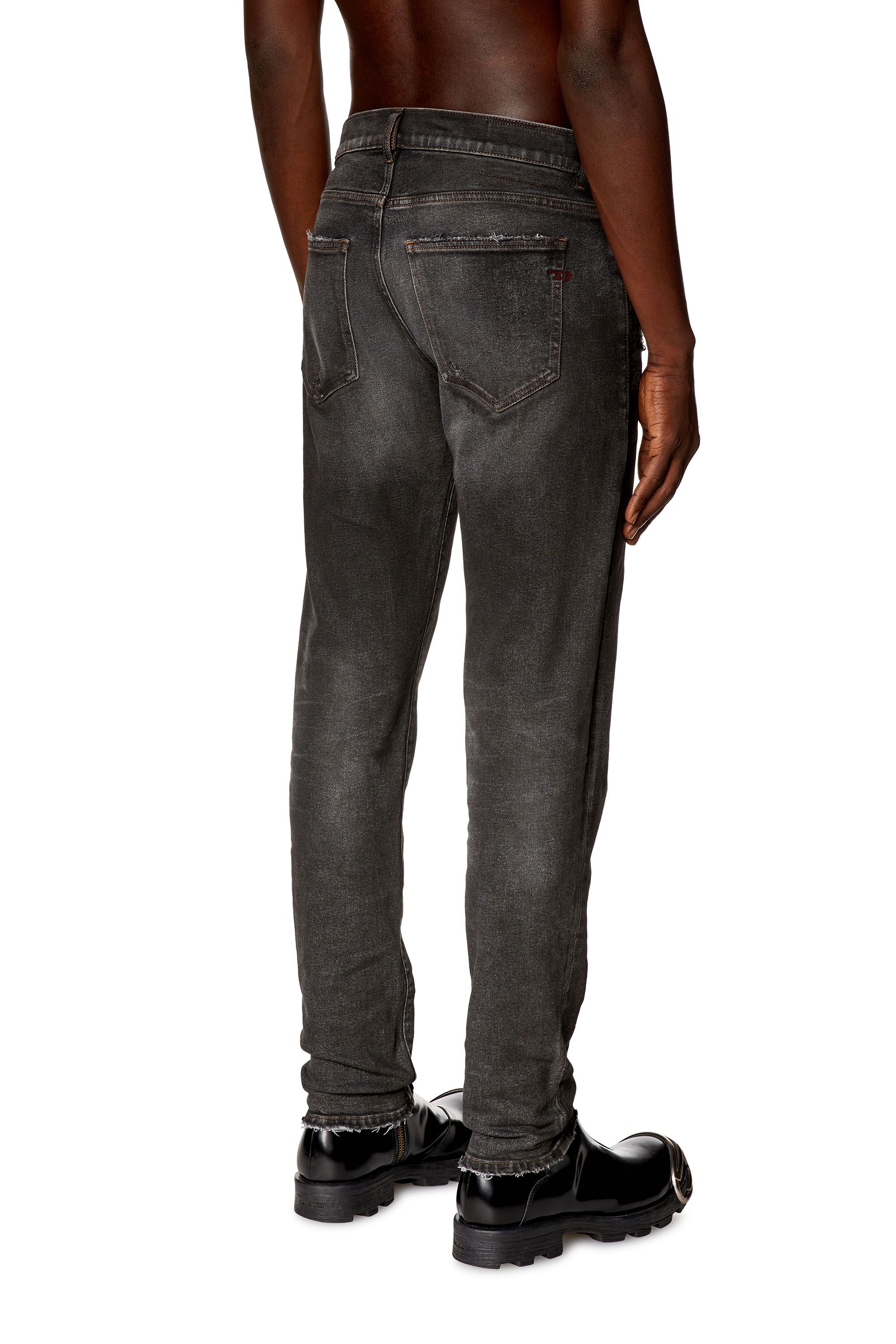 Diesel - Man Slim Jeans 2019 D-Strukt E9D78, Black/Dark grey - Image 3