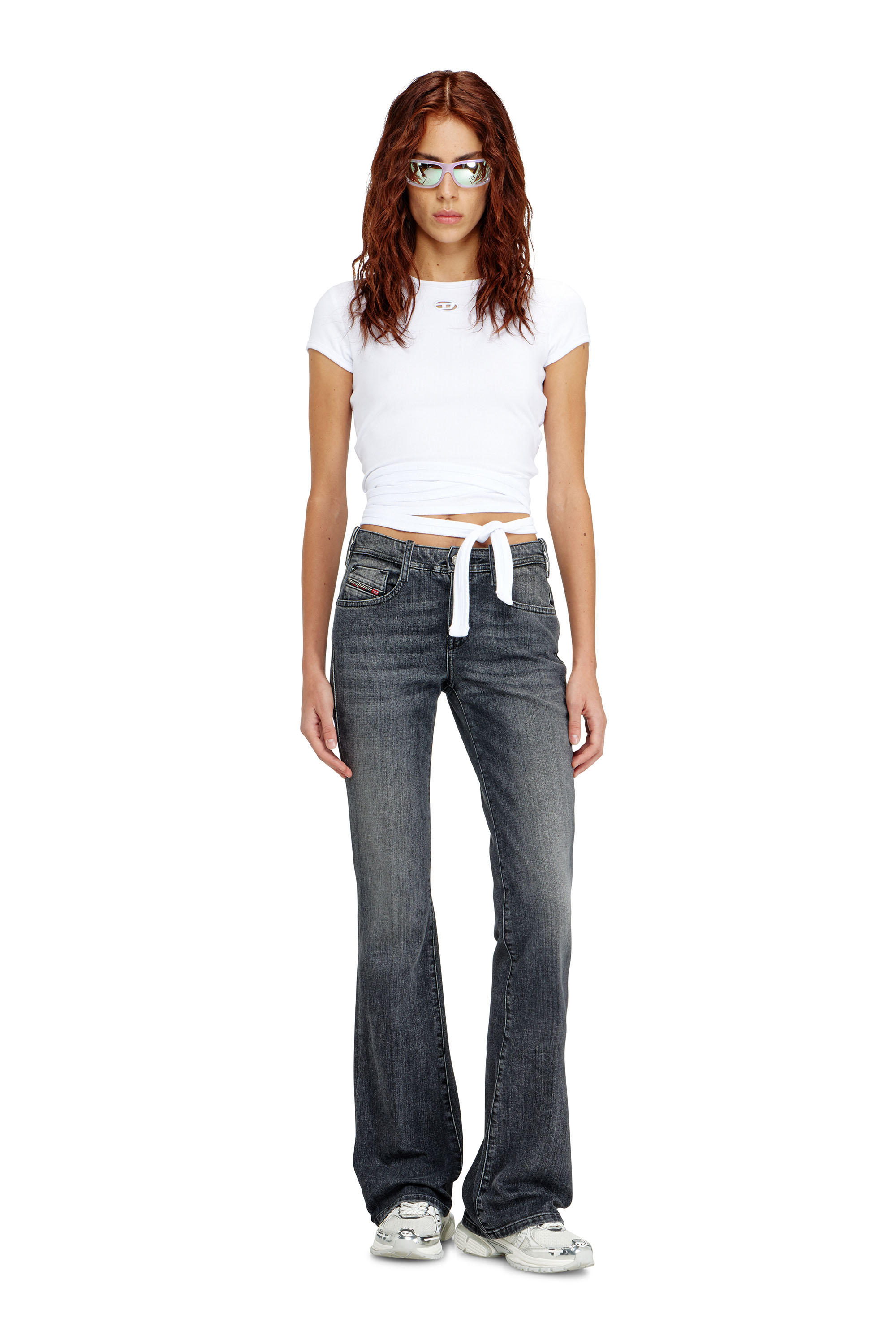 Diesel - Woman's Bootcut Jeans 1969 D-Ebbey 09K98, Black/Dark grey - 1