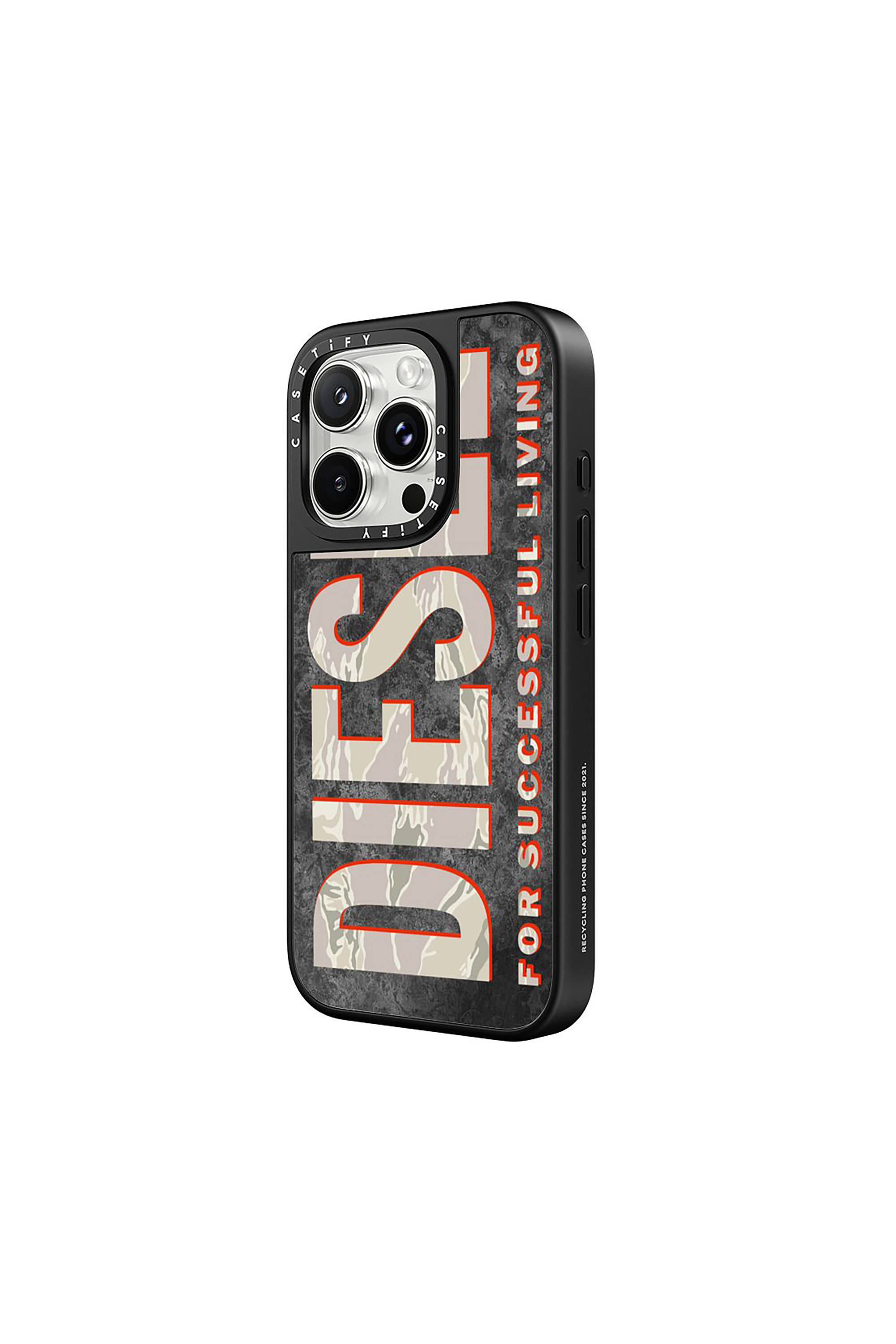 Diesel - 60331 CASETIFY MOULDED CASE, Unisex's Magsafe Camo Case iPhone 16 Pro Max in Brown/White - 2