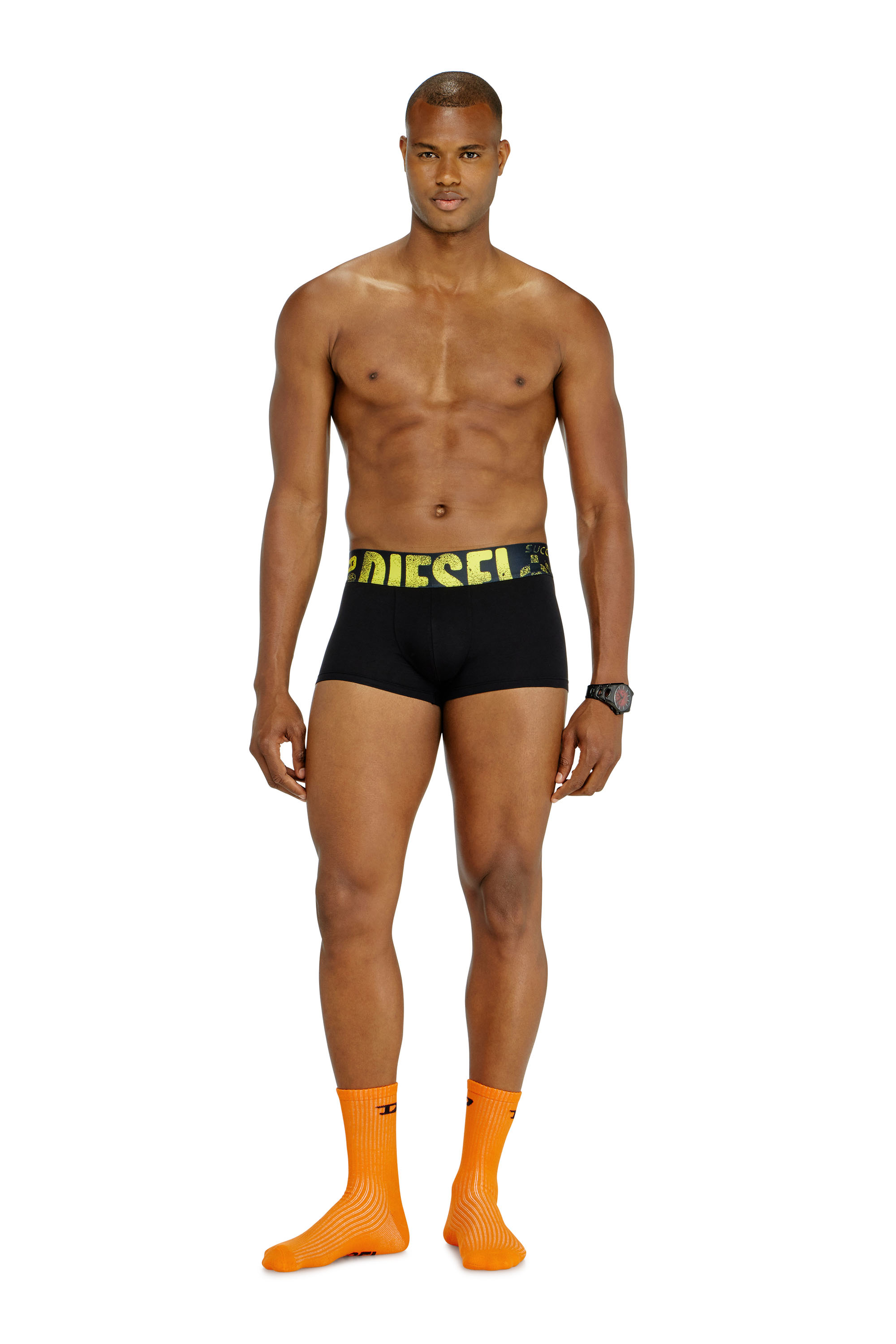 Diesel - UMBX-DAMIENTHREEPACK-5.5EL, Man's Three-pack of trunks with multicoloured logo in Multicolor/Black - 3