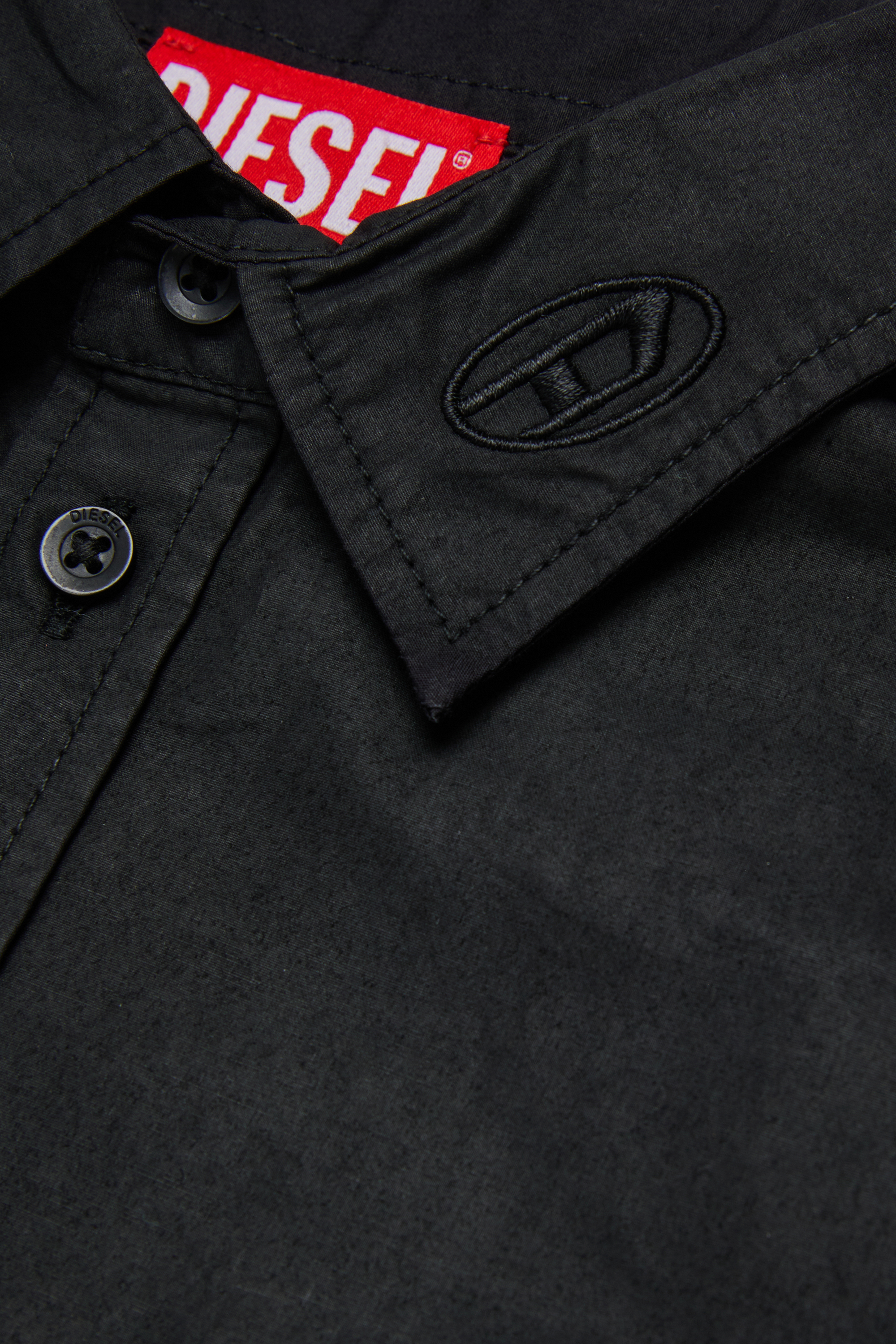 Diesel - CSTANLEYX, Man's Cotton shirt in Black - 4