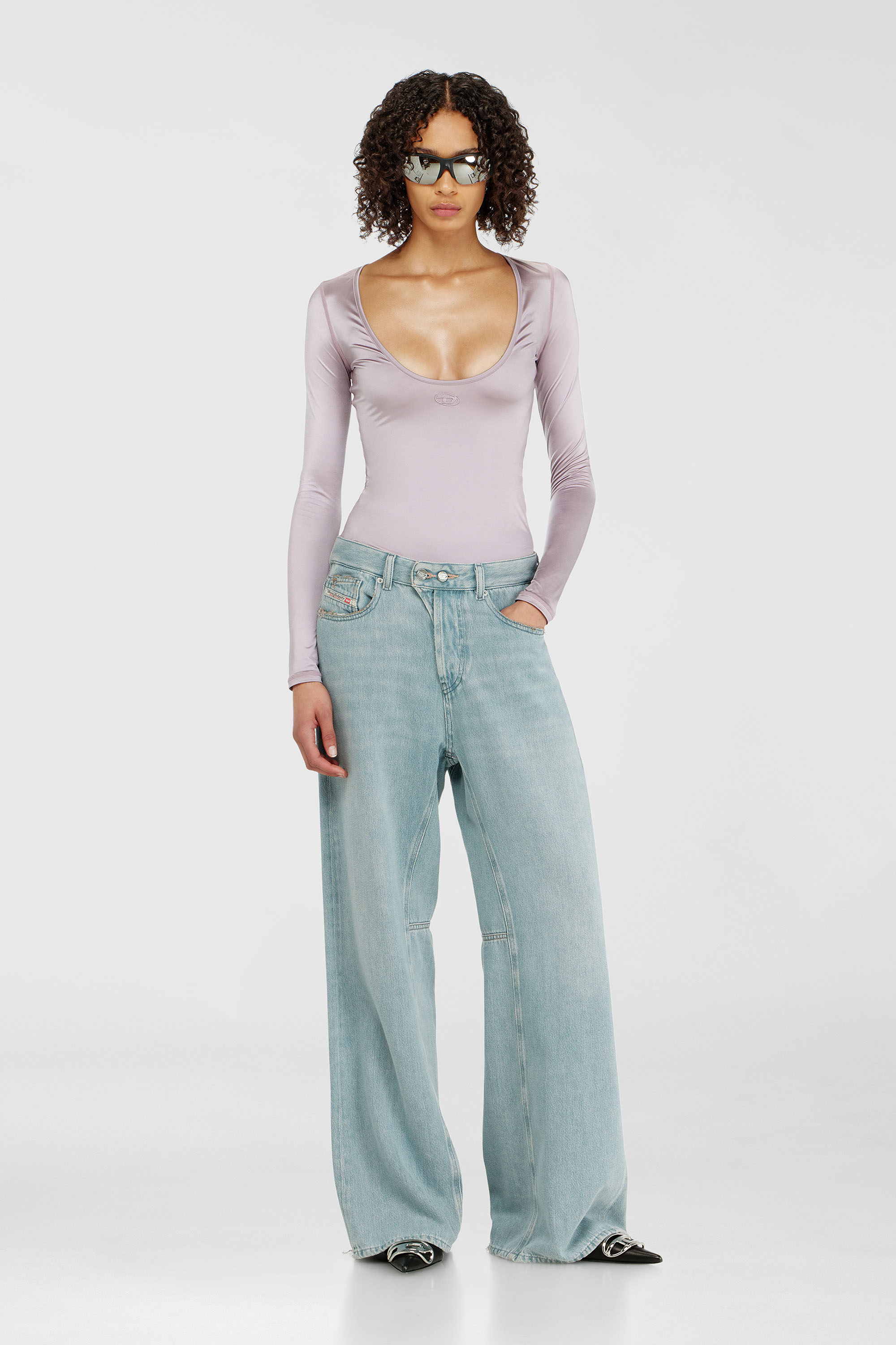 Diesel - Woman's Relaxed Jeans 1996 D-Sire 09P84, Light Blue - 2