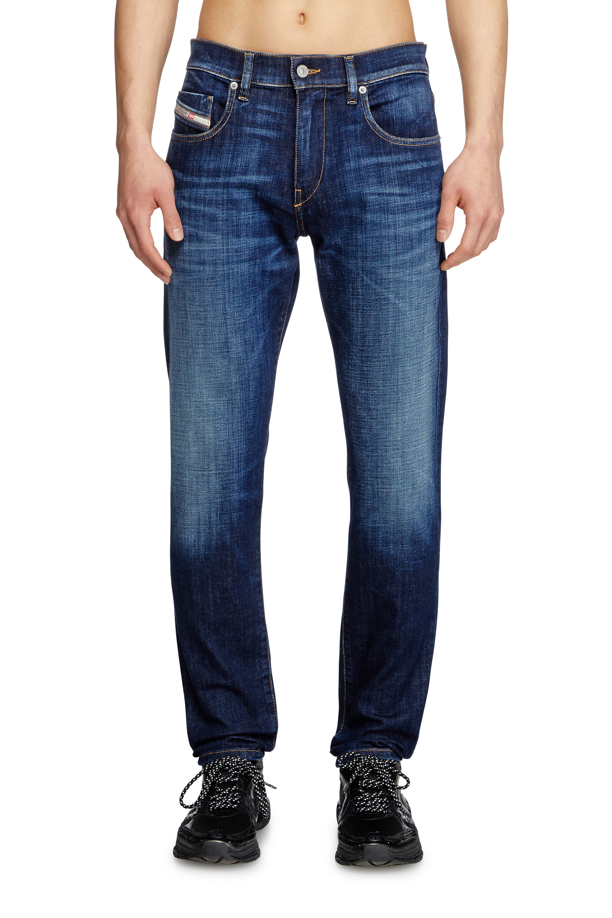 Slim Jeans 2019 D-Strukt 09L61, Medium blue Diesel - Man's Slim Jeans 2019 D-Strukt 09L61, Medium blue - 3