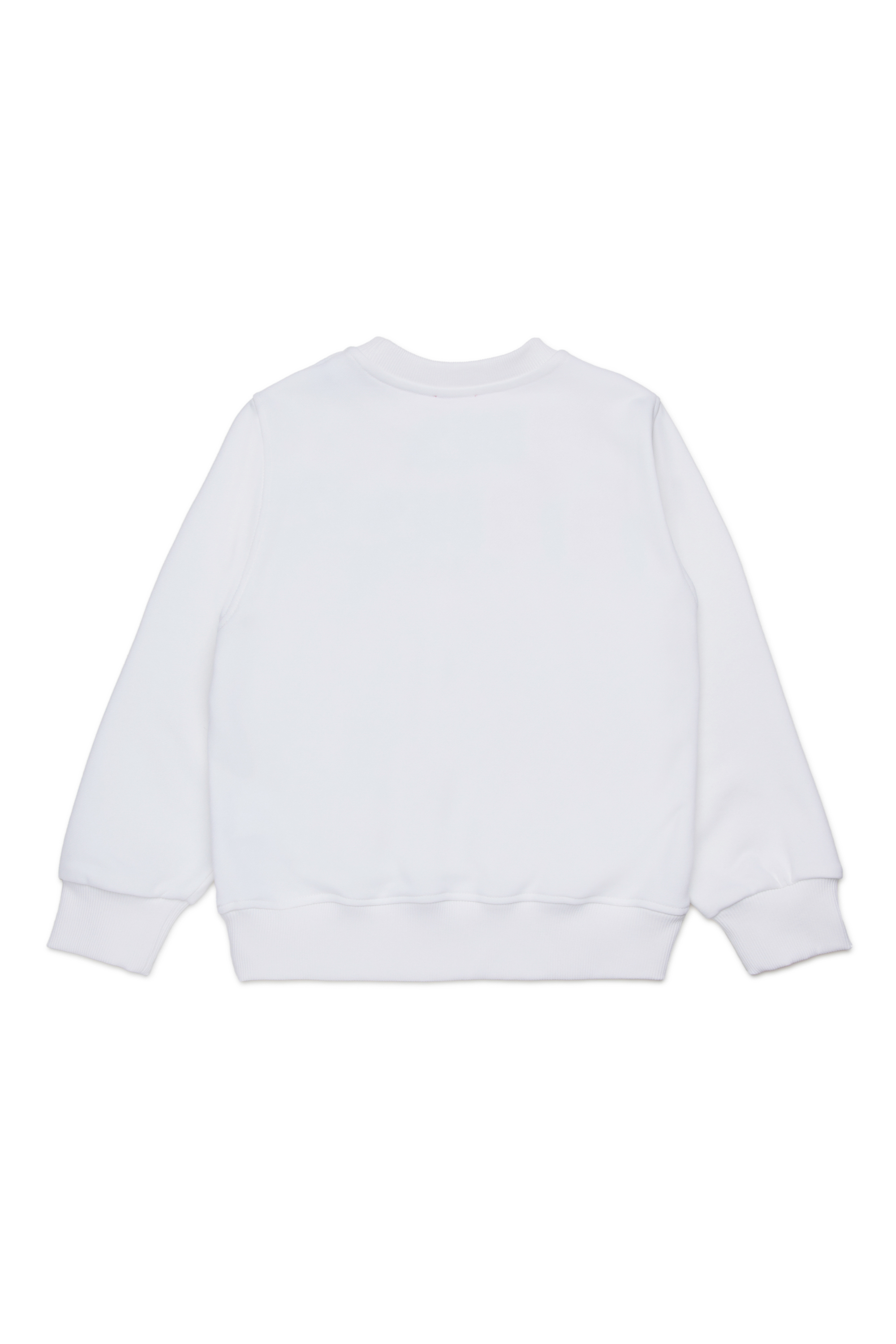 Diesel - SDROPS OVER, Man's Cotton sweatshirt with logo in White - 2