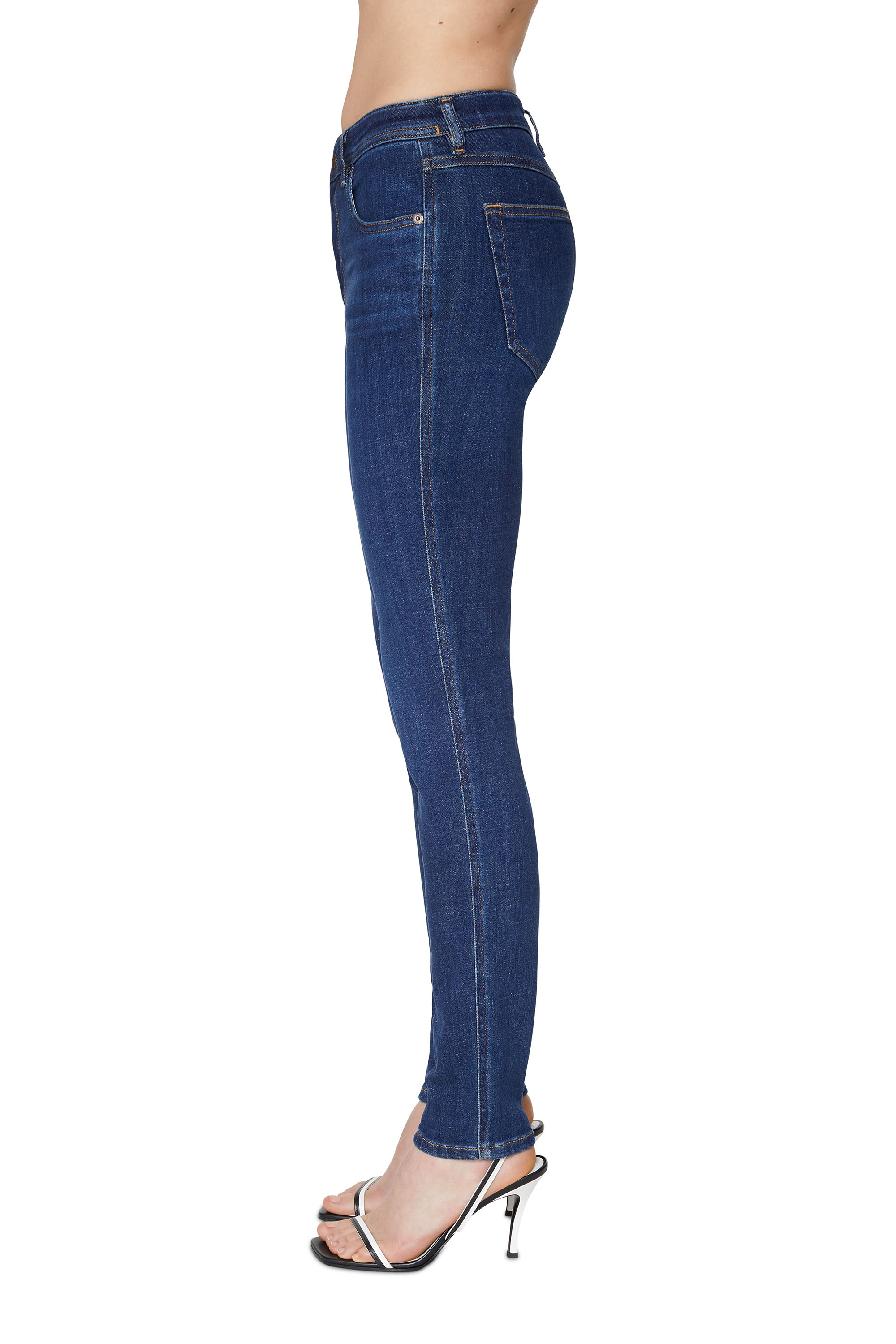 Diesel - Woman Skinny Jeans 2015 Babhila 09C58, Dark Blue - Image 4