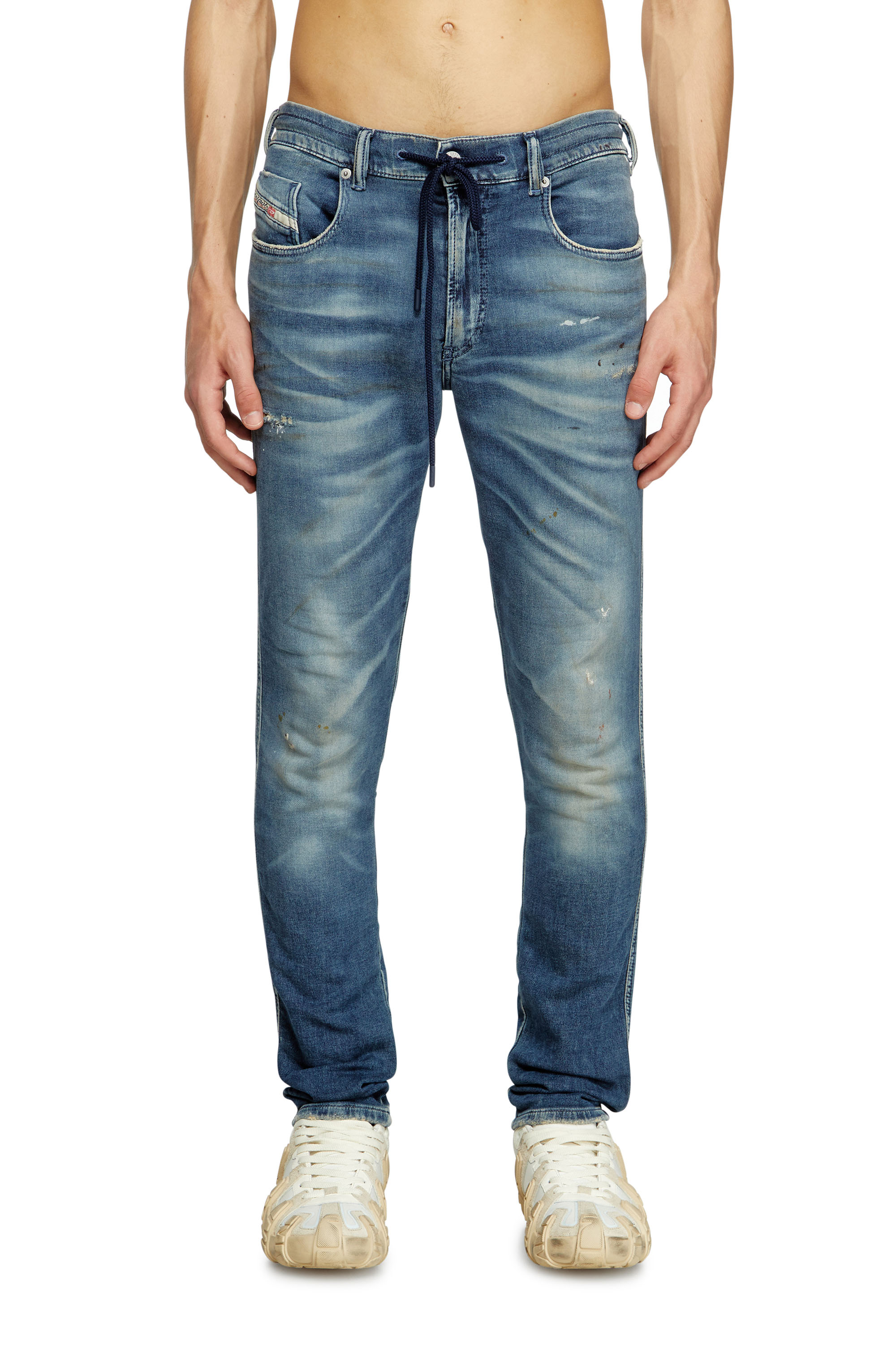 Diesel - Man's Slim 2062 D-Strukt Joggjeans® 068RY, Dark Blue - 3