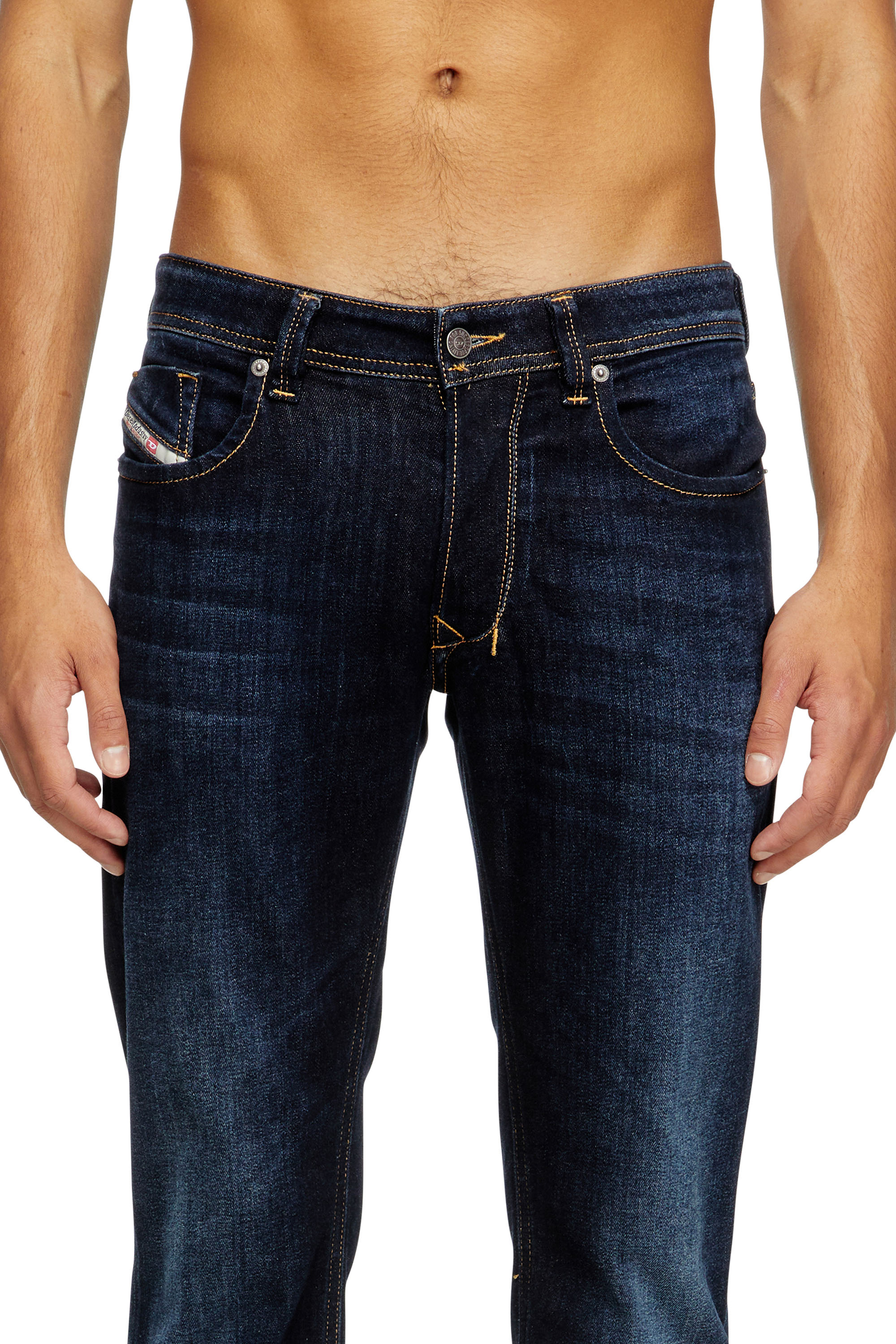 Regular Jeans 1985 Larkee 009ZS, Dark Blue Diesel - Man's Regular Jeans 1985 Larkee 009ZS, Dark Blue - 5