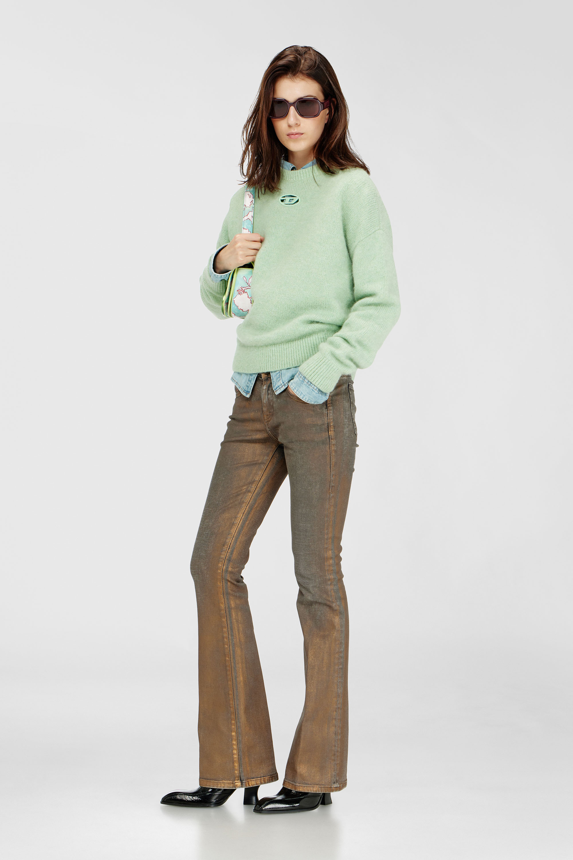 Diesel - Woman's Bootcut Jeans 1969 D-Ebbey 09Q38, Brown - 1