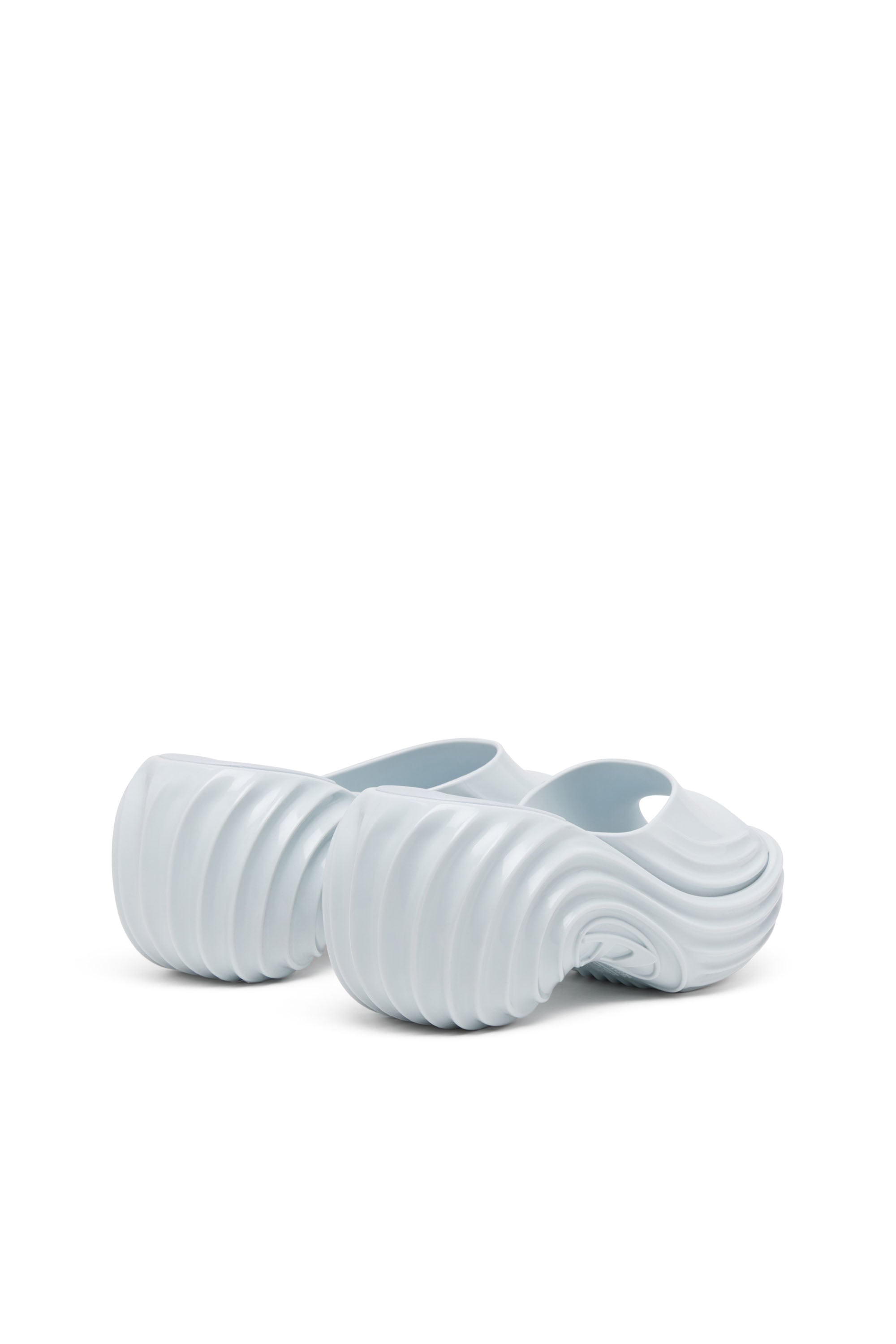 Diesel - MELISSA QUANTUM PLATFORM, Woman's Platform mule in Melflex&reg; in Light Blue - 4