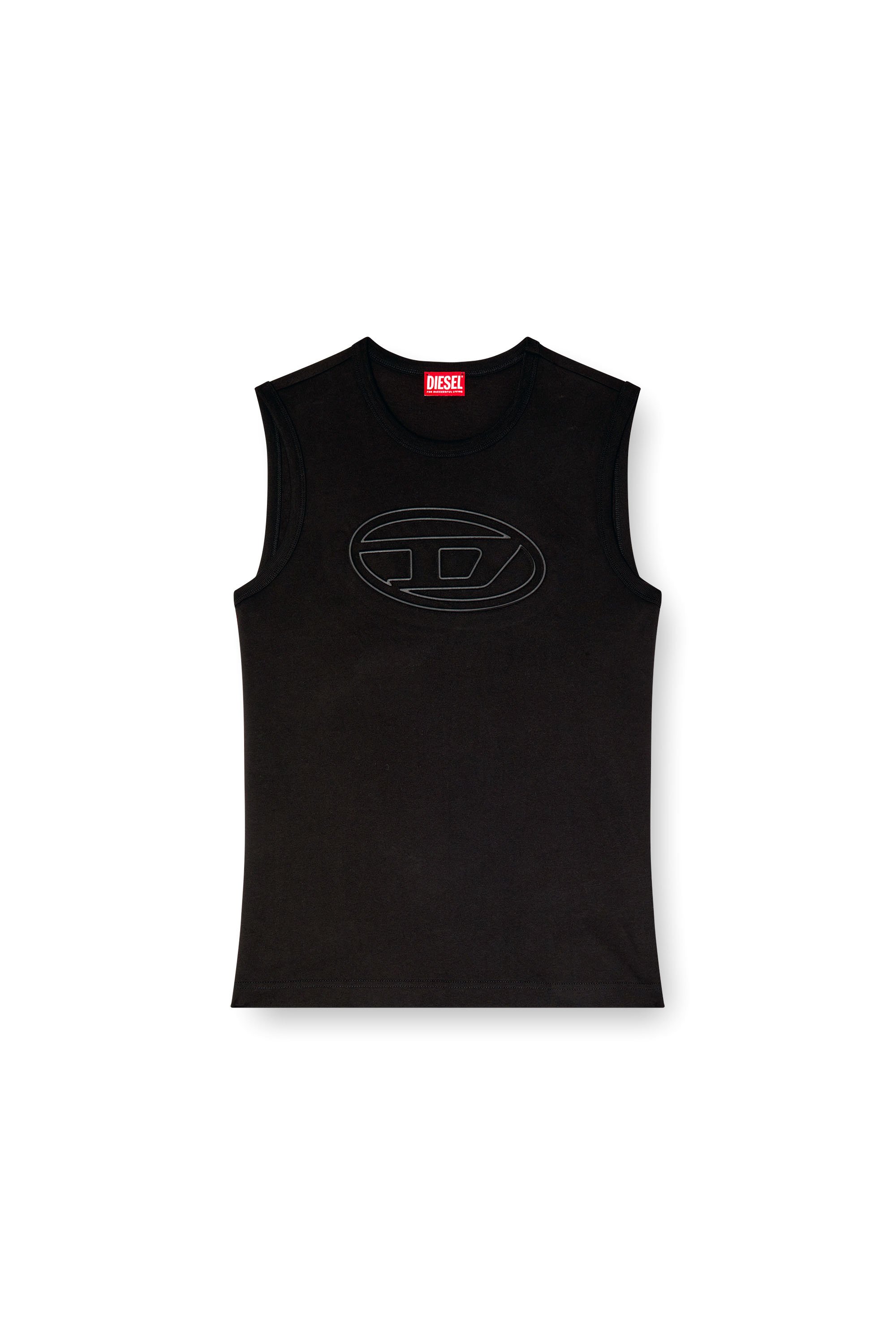 Diesel - T-BISCO-BIGOVAL, Man's Sleeveless top in Black - 3