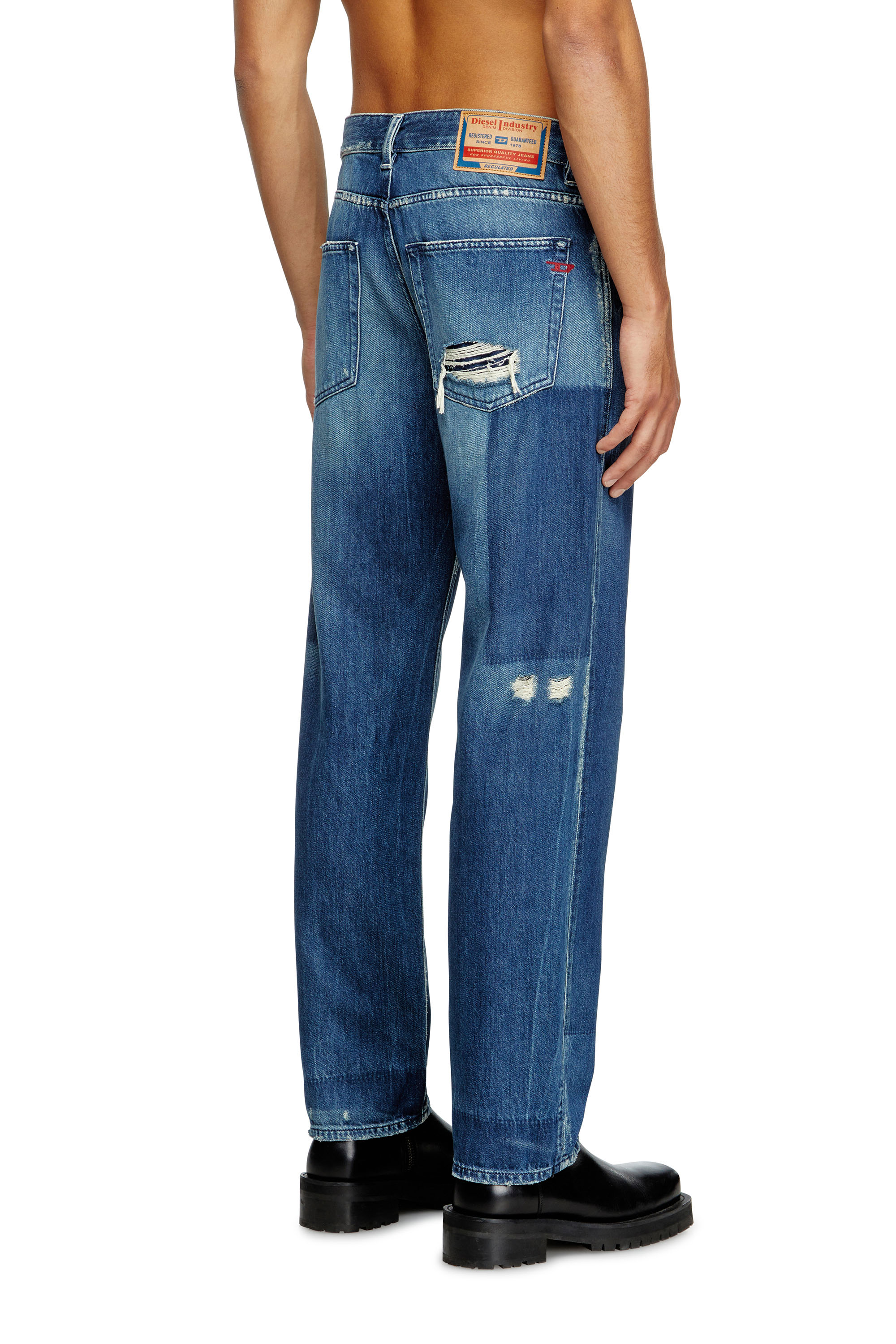 Regular Jeans 2024 D-Macs 09M52, Dark Blue Diesel - Man's Regular Jeans 2024 D-Macs 09M52, Dark Blue - 4