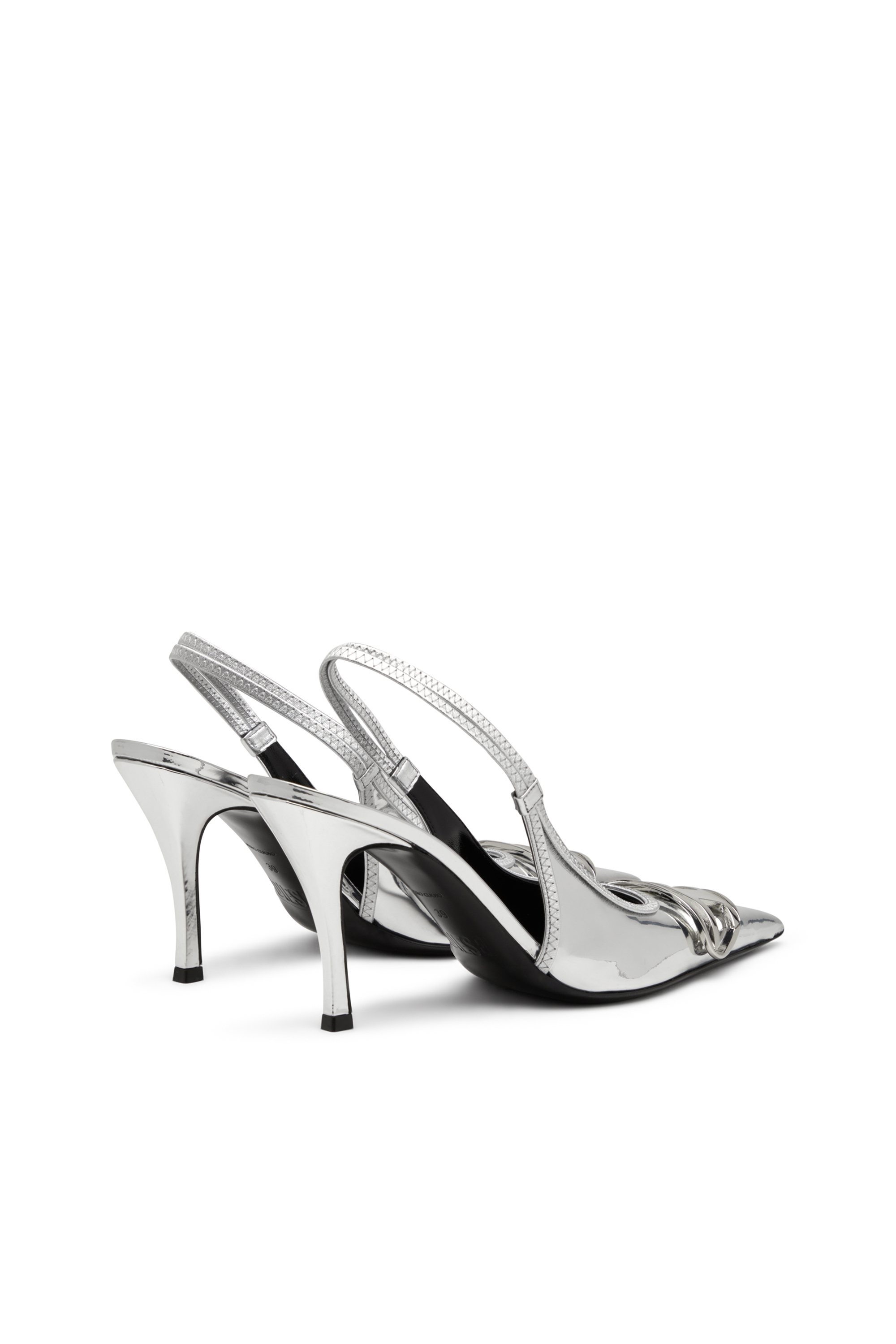 D-VENUS SB, Silver Diesel - D-VENUS SB, Woman's D-Venus-Slingback pumps with mirror finish in Silver - 3
