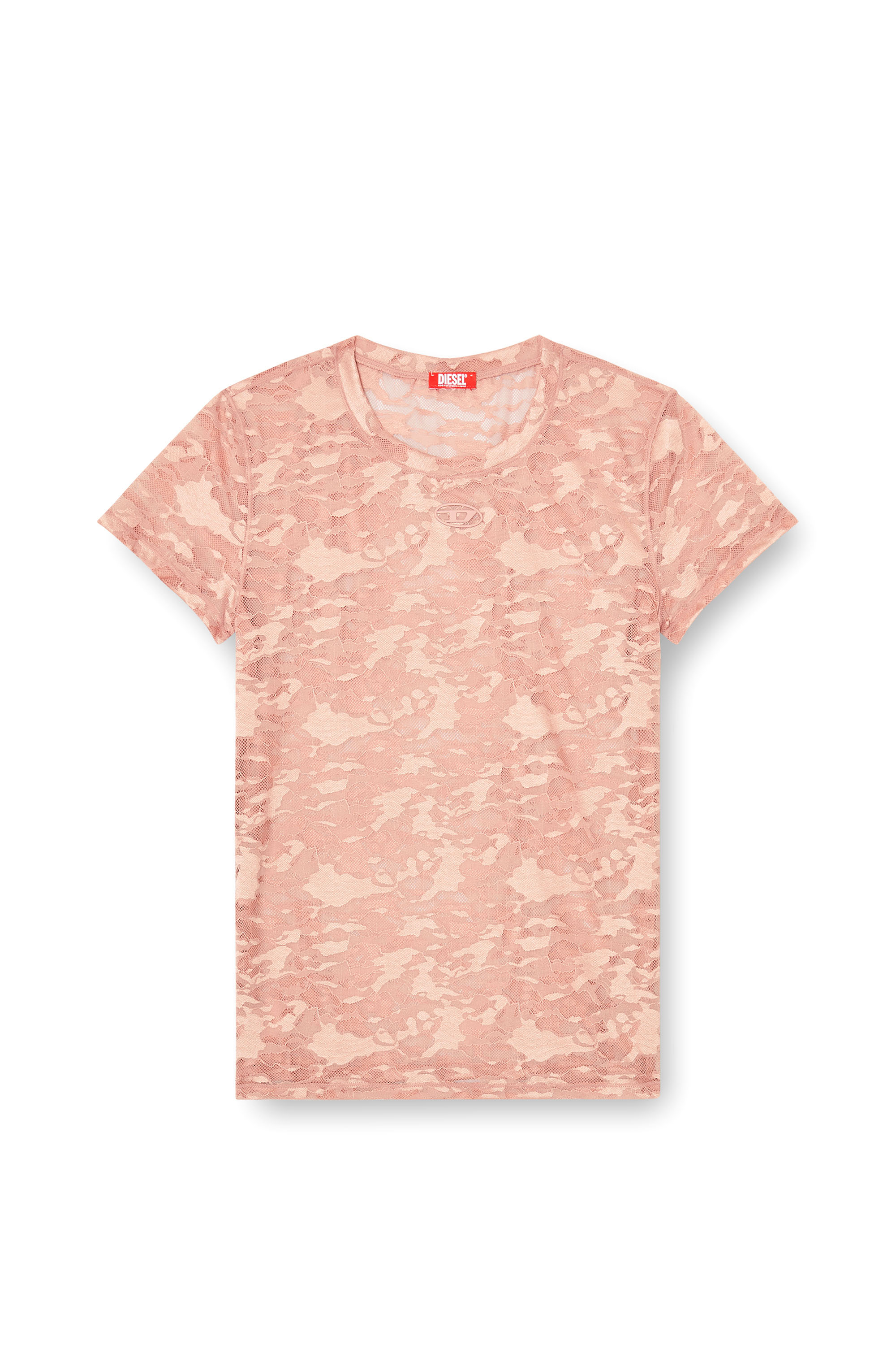 Diesel - KASIA-UTLT, Woman's Camo lace T-shirt in null - 4