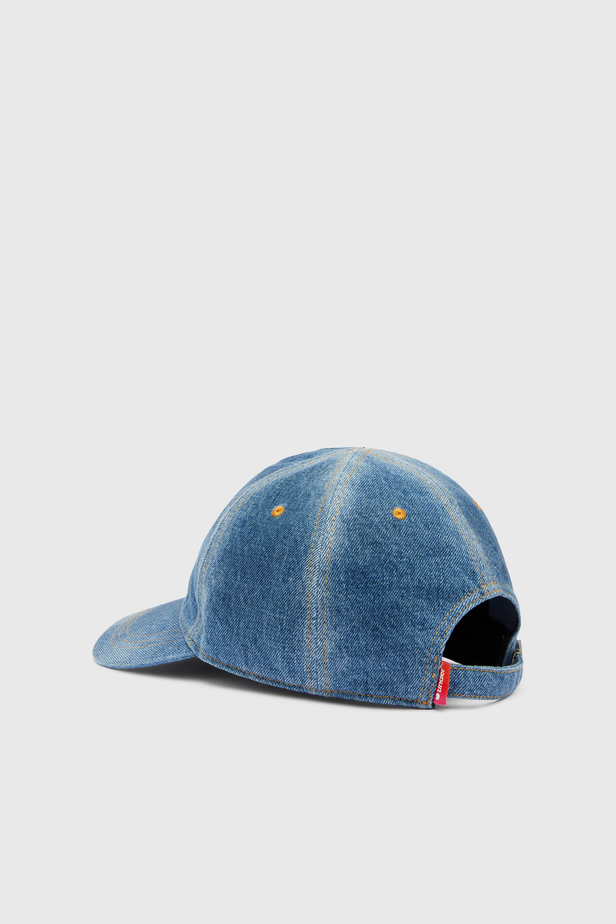 Diesel - PR-CAP-CHITIN, Unisex's Denim baseball cap with For Successful Loving logo in Medium blue - 2