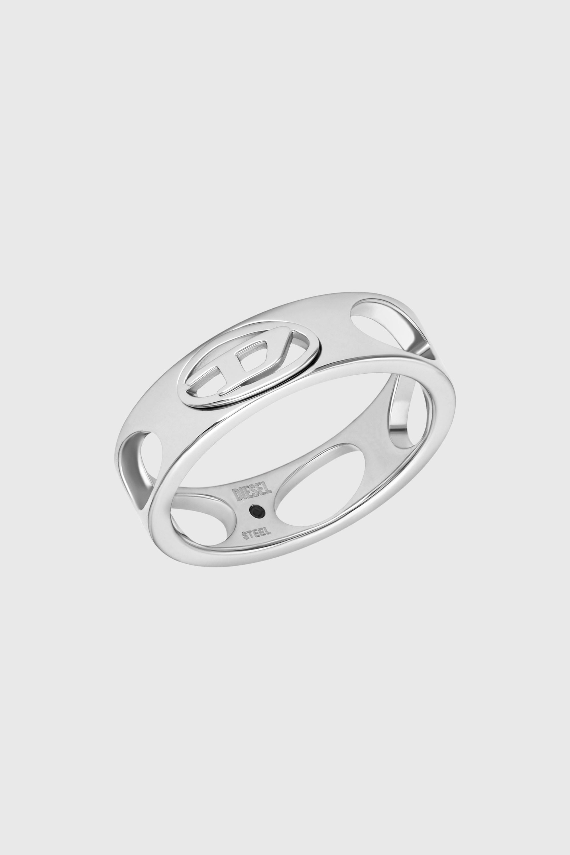 Diesel - DX166540 JEWELLERY, Unisex's Stainless Steel Band Ring in Silver - 1