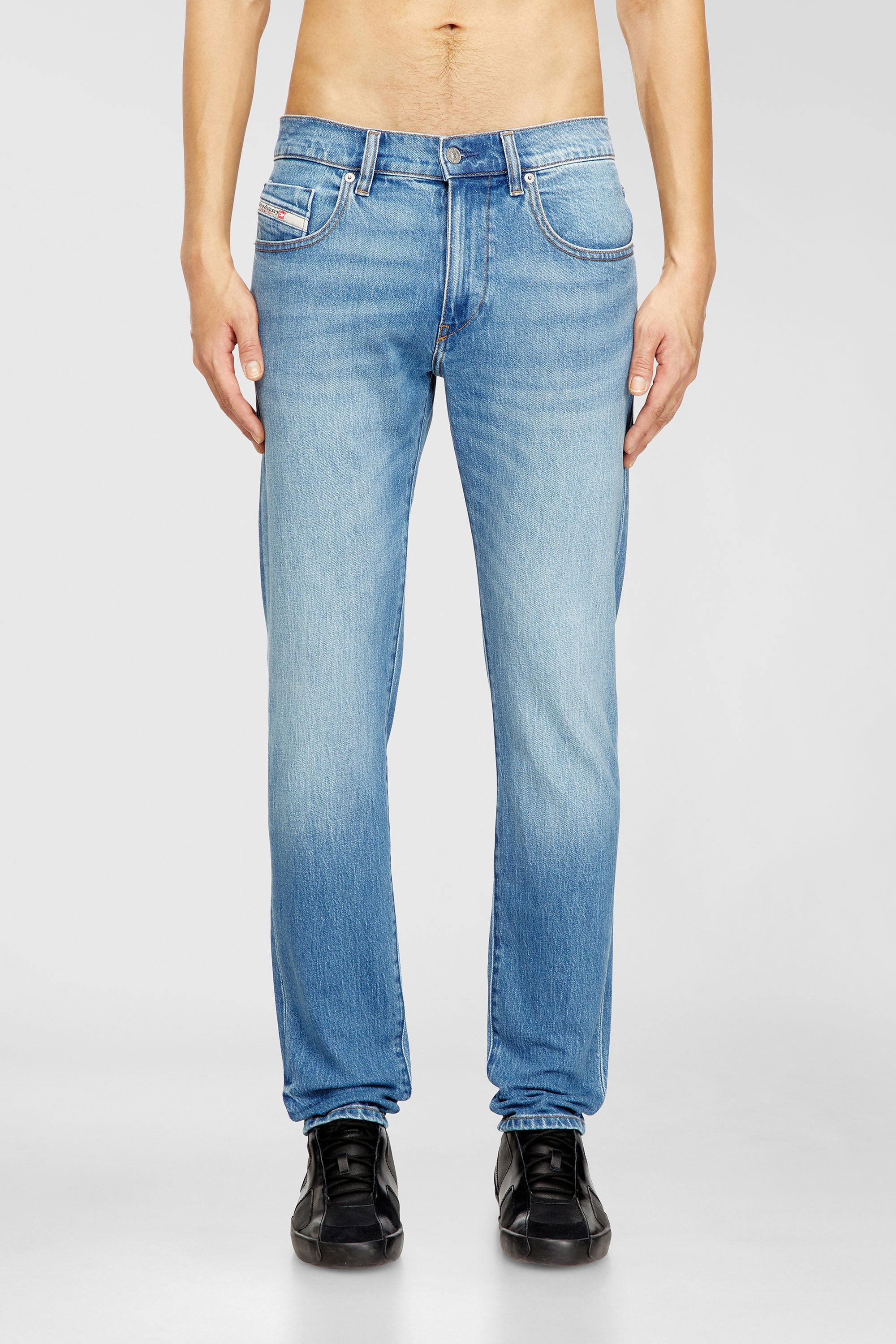 Diesel - Man's Slim Jeans 2019 D-Strukt 0ADBK, Light Blue - 2