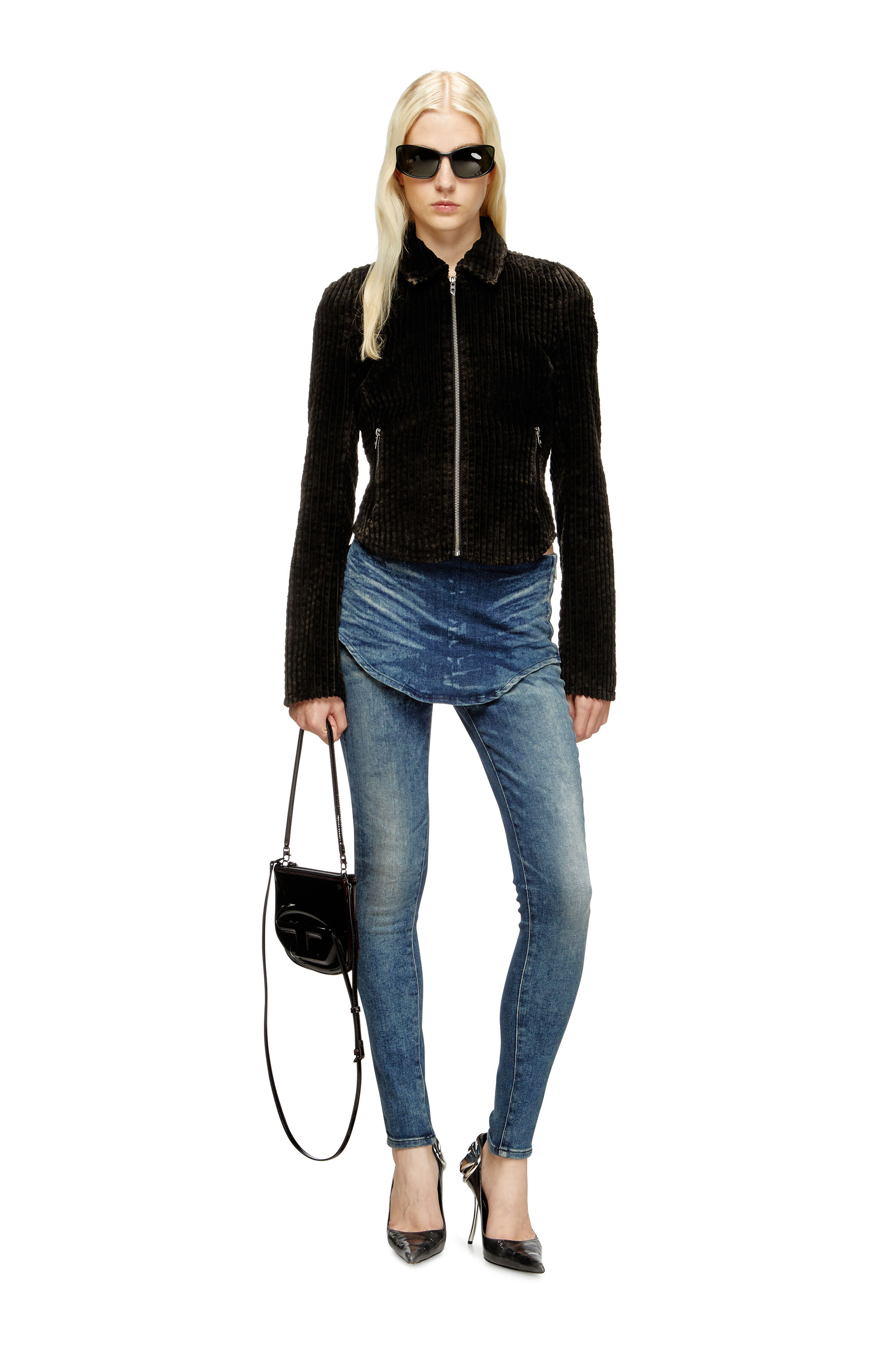 Diesel - G-ENEA, Woman's Shirt-jacket in cotton corduroy in null - 2