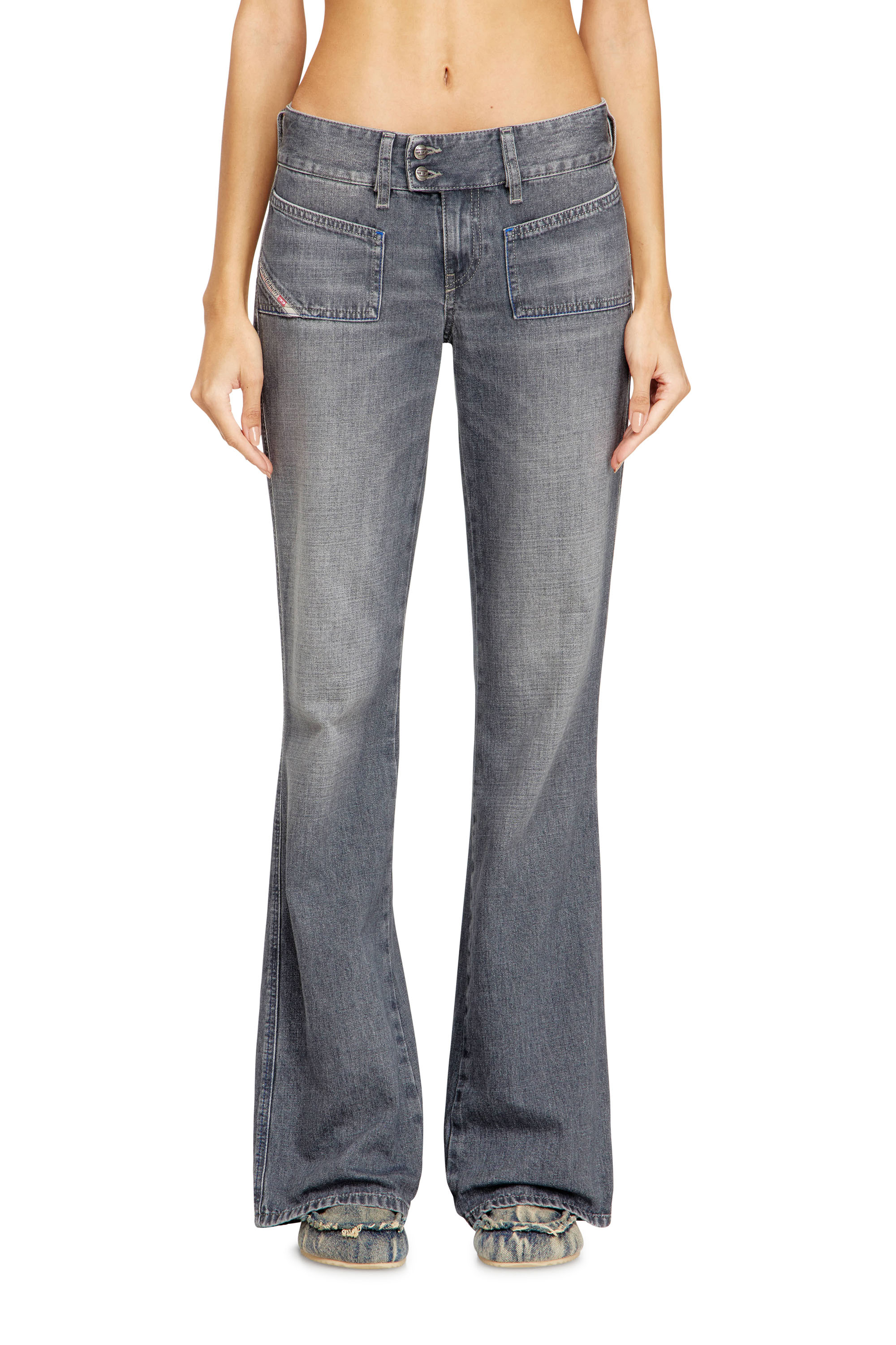 Diesel - Woman's Bootcut Jeans D-Hush 09N83, Grey - 1